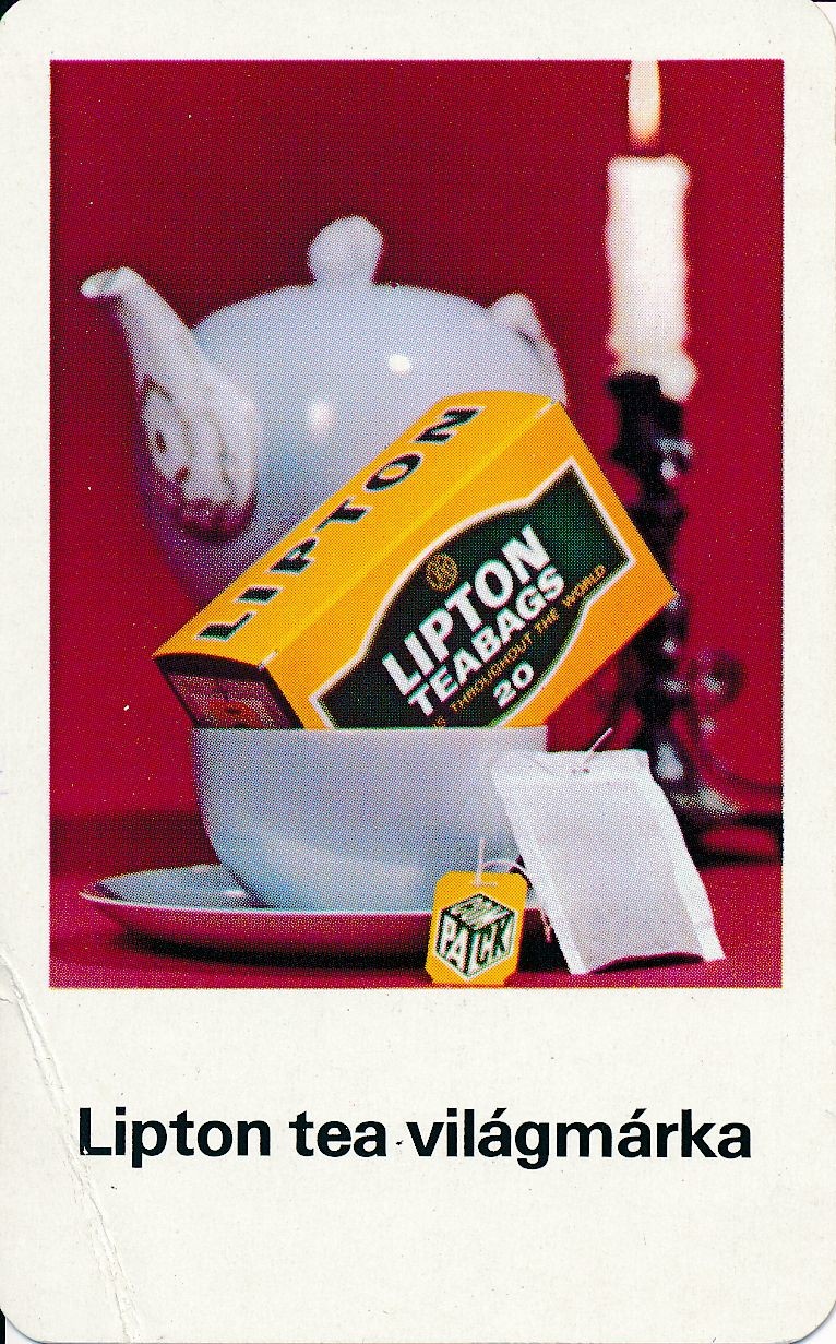 Lipton Tea világmárka kártyanaptár 1979 (Magyar Kereskedelmi és Vendéglátóipari Múzeum CC BY-NC-SA)