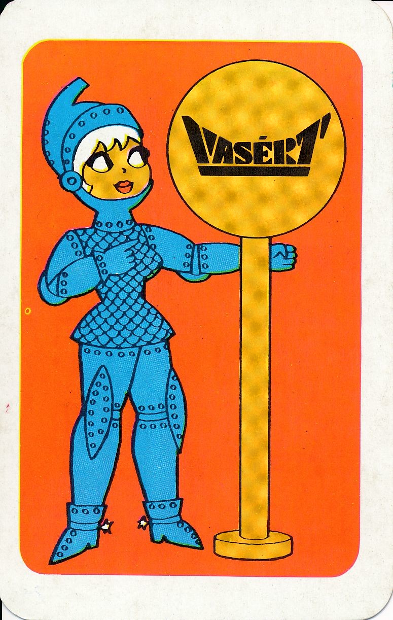 Vasért kártyanaptár 1974 (Magyar Kereskedelmi és Vendéglátóipari Múzeum CC BY-NC-SA)