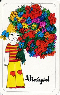 Virágért kártyanaptár 1974