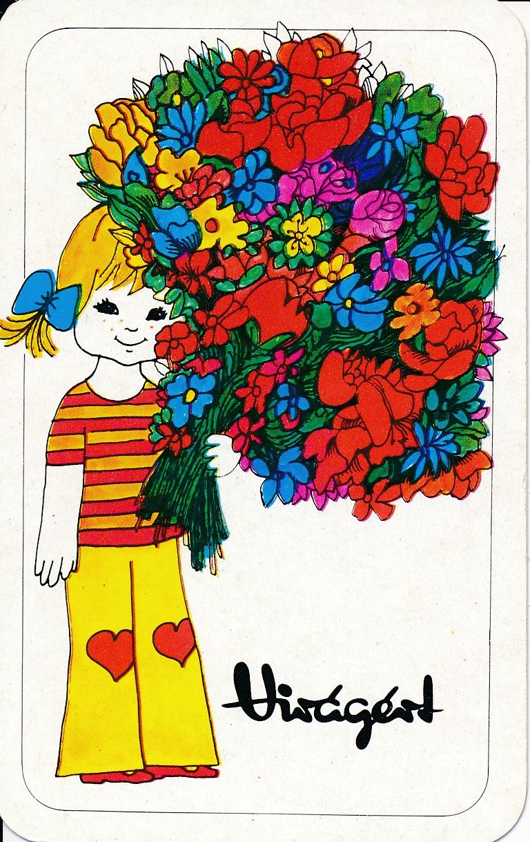 Virágért kártyanaptár 1974 (Magyar Kereskedelmi és Vendéglátóipari Múzeum CC BY-NC-SA)