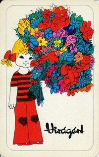 Virágért kártyanaptár 1980