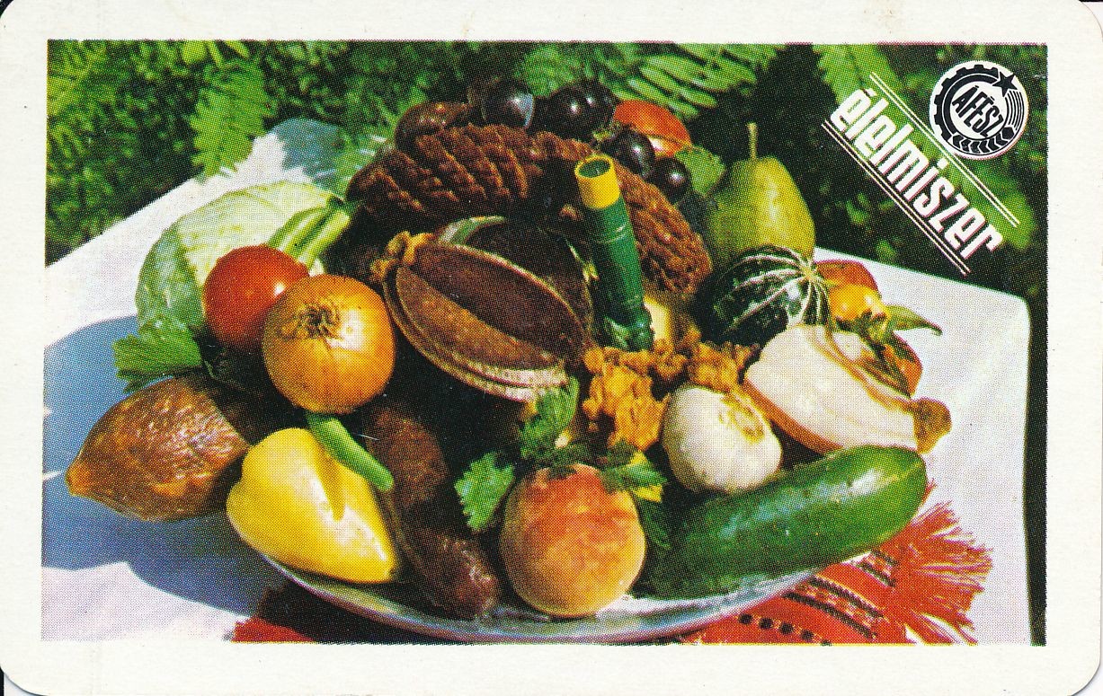 ÁFÉSZ Élelmiszer kártyanaptár 1980 (Magyar Kereskedelmi és Vendéglátóipari Múzeum CC BY-NC-SA)