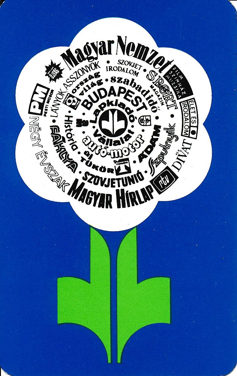 Újságok kártyanaptár 1980 (Magyar Kereskedelmi és Vendéglátóipari Múzeum CC BY-NC-SA)