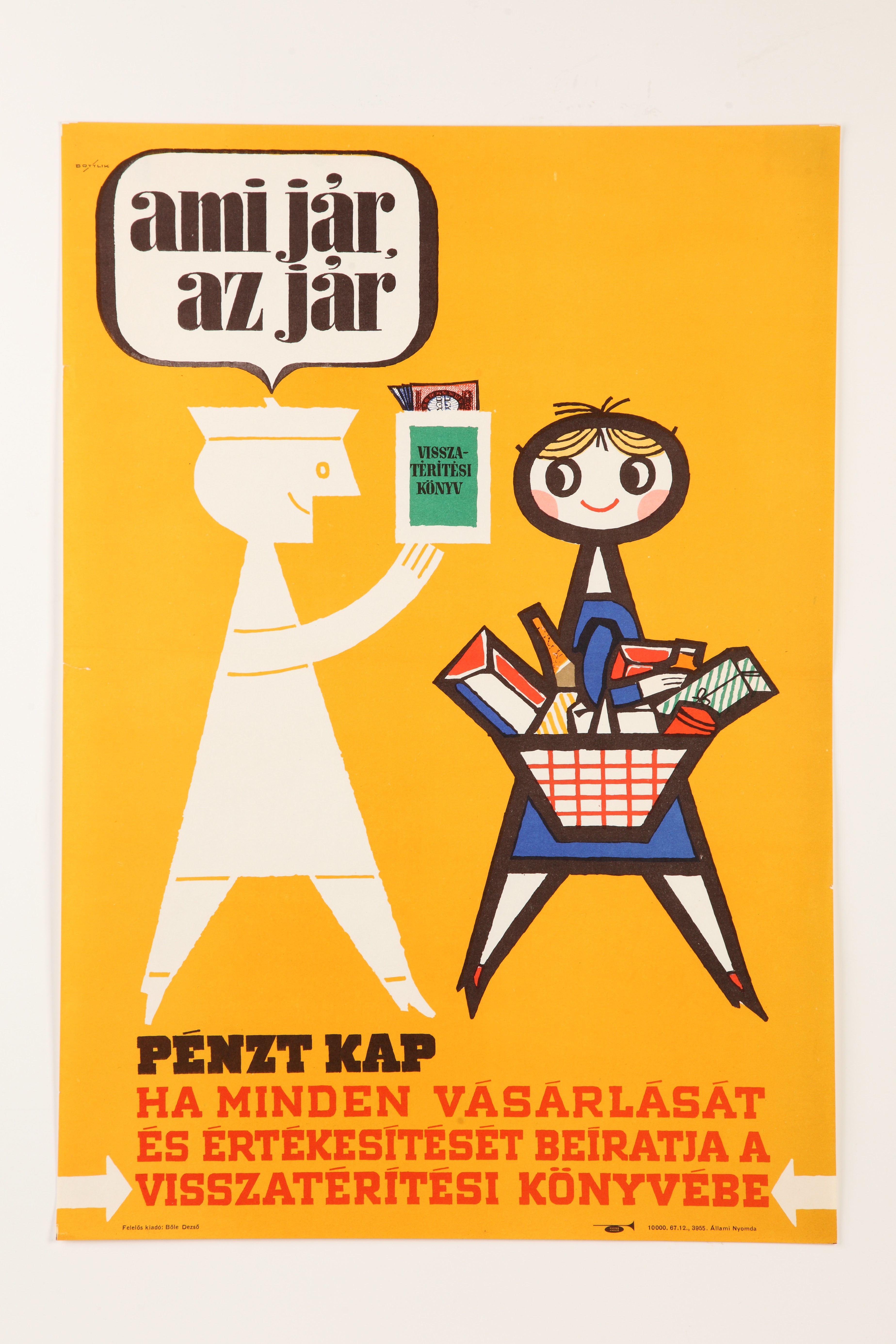 Ami jár az jár plakát (Magyar Kereskedelmi és Vendéglátóipari Múzeum CC BY-NC-SA)