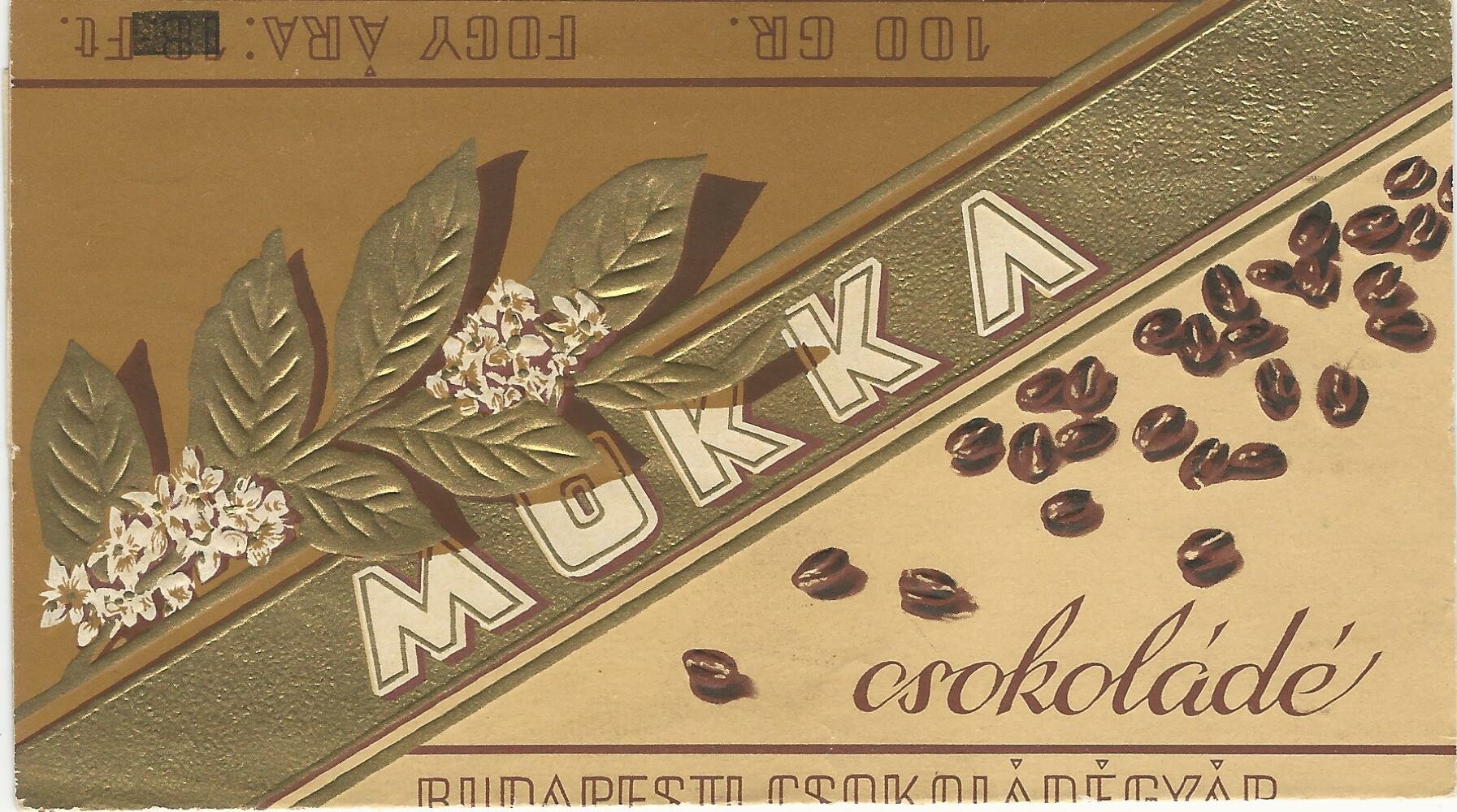 Mokka csokoládé (Magyar Kereskedelmi és Vendéglátóipari Múzeum CC BY-NC-SA)