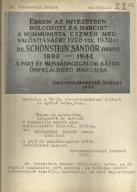 Schönstein Sándor emléktábla