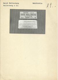 Raoul Wallenberg emléktábla