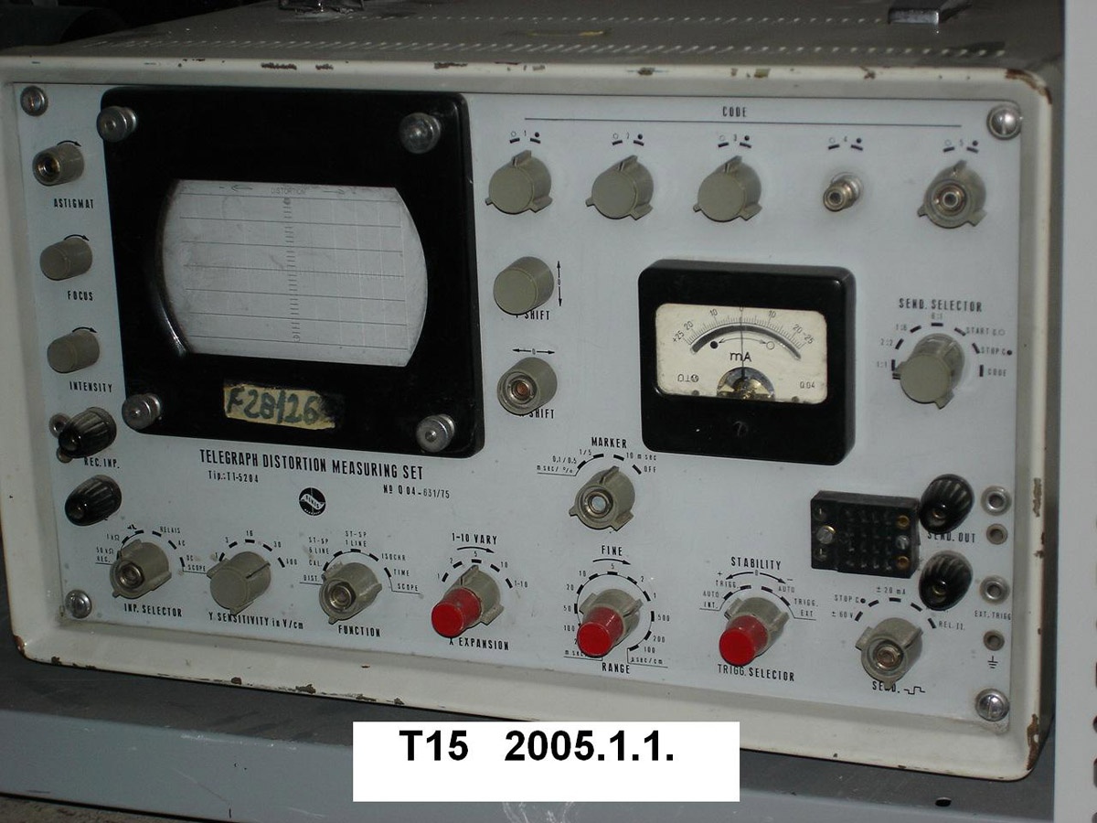 Műszer, Torzításmérő TT-5204  (Postamúzeum CC BY-NC-SA)