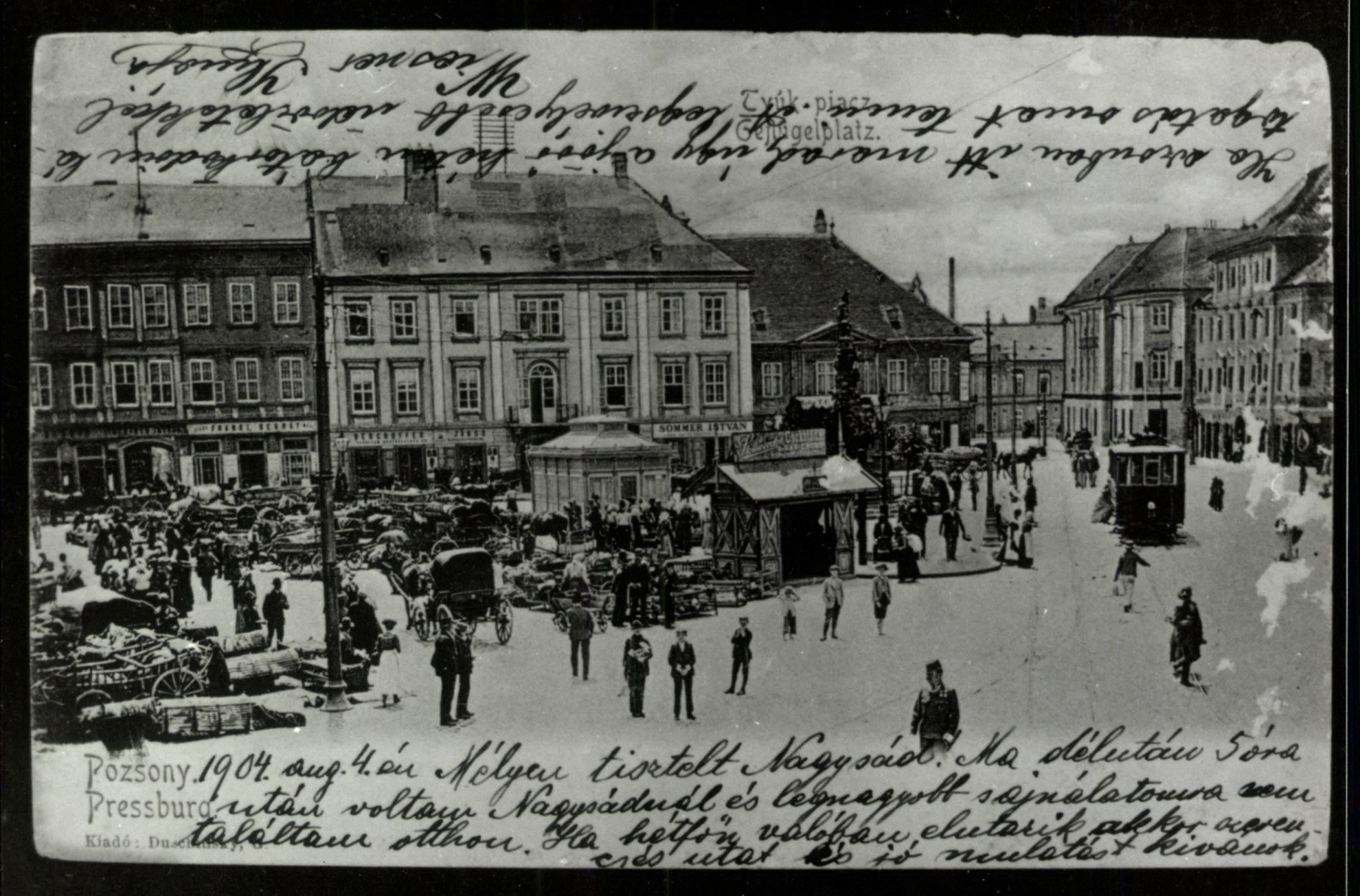 Pozsony; Tyúkpiac (Magyar Kereskedelmi és Vendéglátóipari Múzeum CC BY-NC-ND)