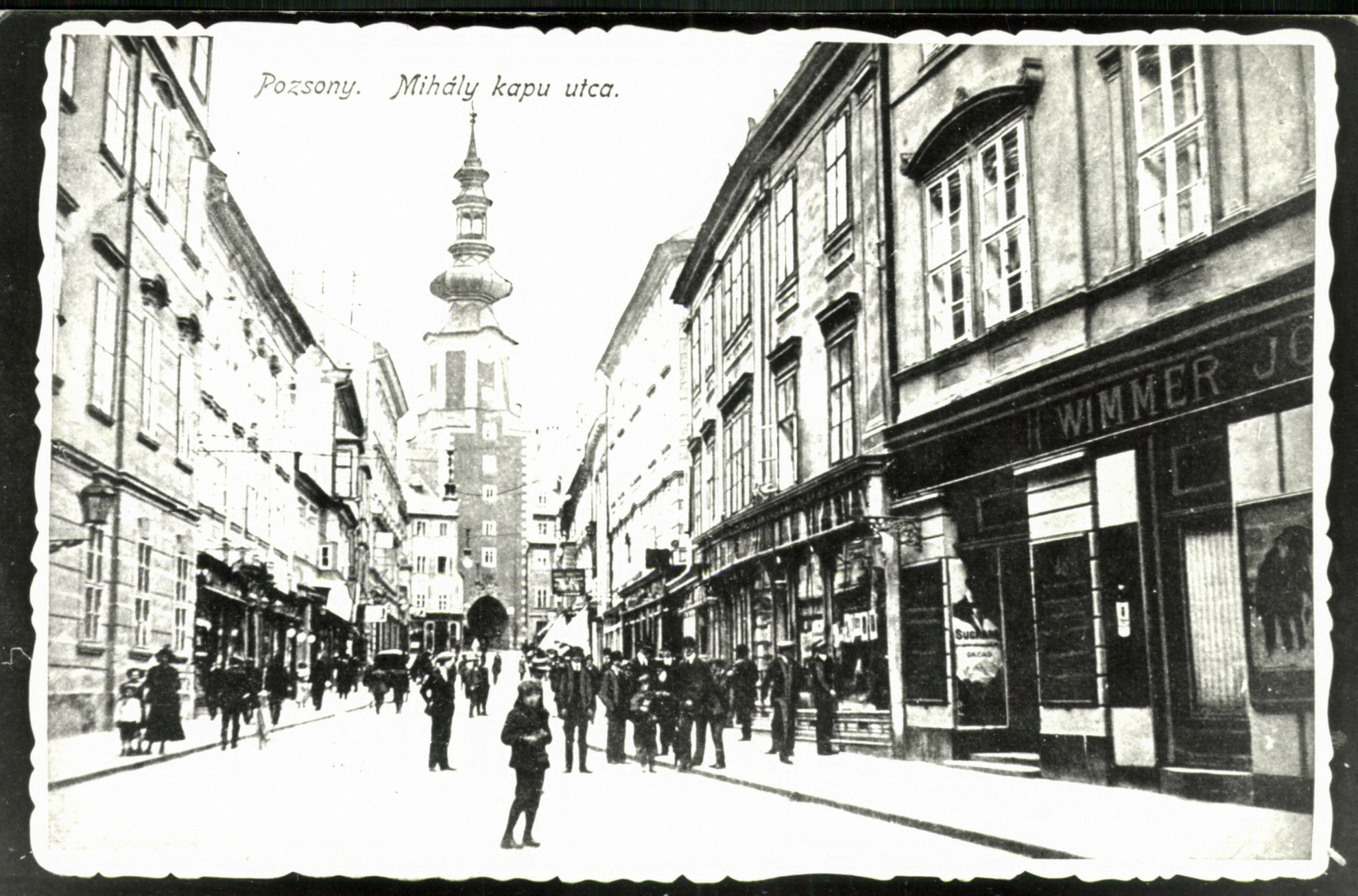 Pozsony; Mihály kapu utca (Magyar Kereskedelmi és Vendéglátóipari Múzeum CC BY-NC-ND)