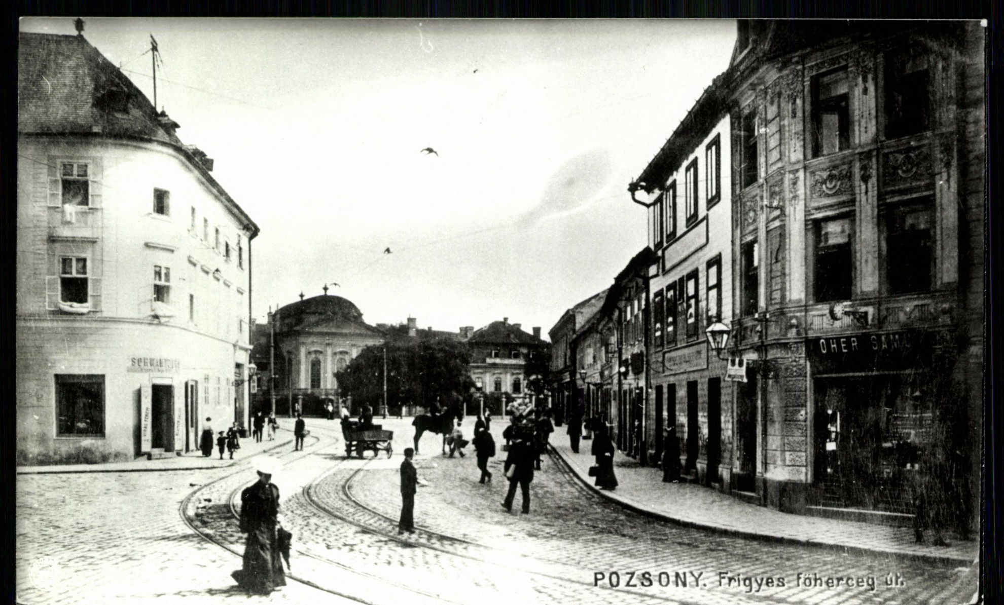 Pozsony; Frigyes főherceg út (Magyar Kereskedelmi és Vendéglátóipari Múzeum CC BY-NC-ND)