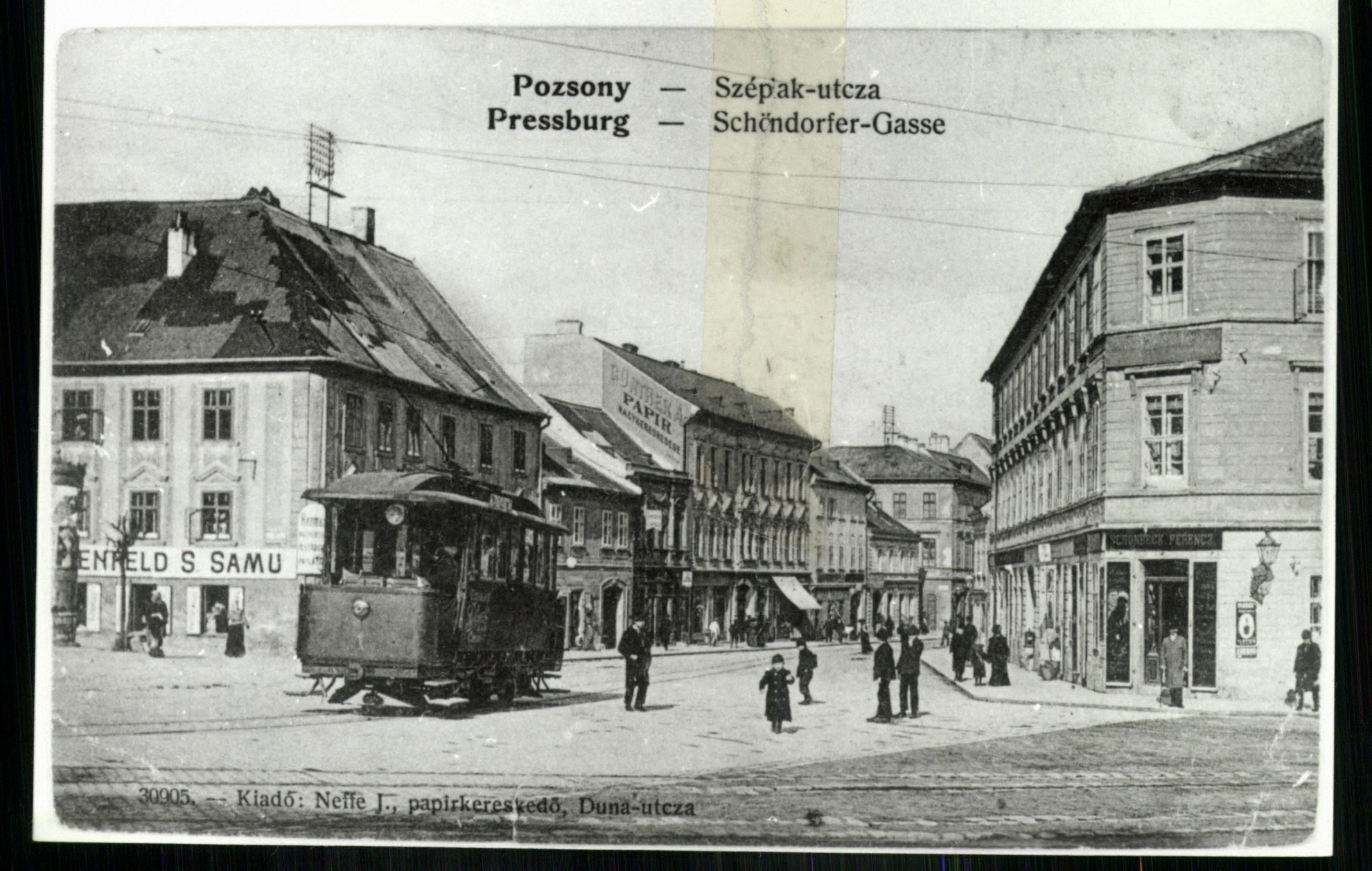 Pozsony; Széplak utca (Magyar Kereskedelmi és Vendéglátóipari Múzeum CC BY-NC-ND)