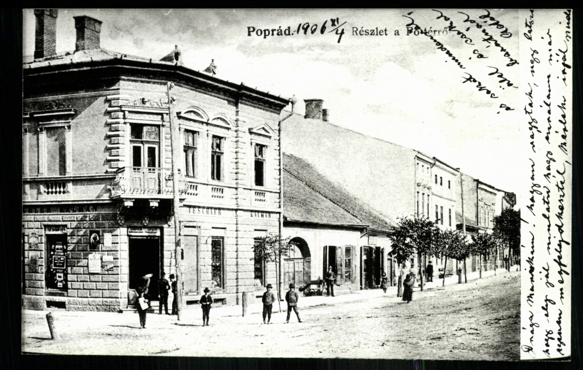 Poprád; Részlet a Fő térről (Magyar Kereskedelmi és Vendéglátóipari Múzeum CC BY-NC-ND)