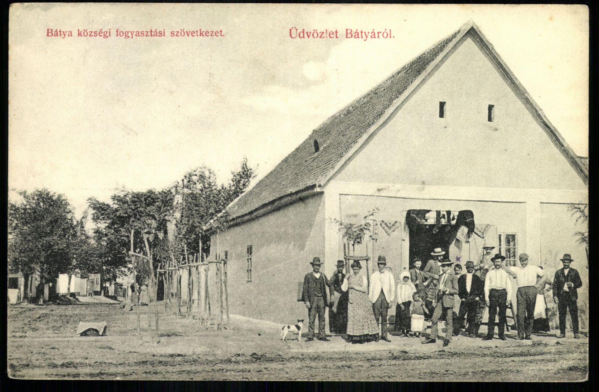 Bátya; Bátya községi Fogyasztási Szövetkezet (Magyar Kereskedelmi és Vendéglátóipari Múzeum CC BY-NC-ND)