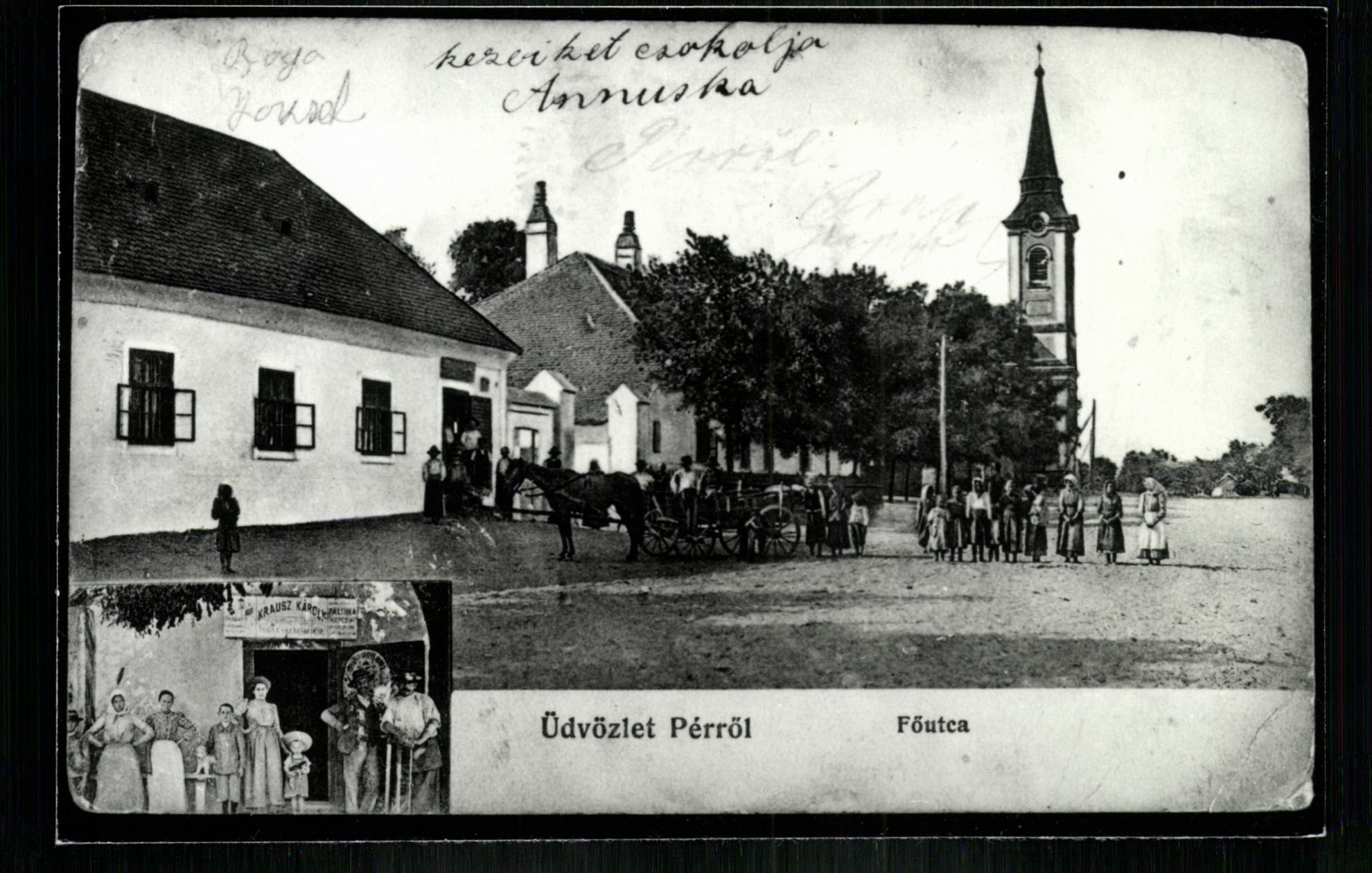 Pér; Fő utca (Magyar Kereskedelmi és Vendéglátóipari Múzeum CC BY-NC-ND)