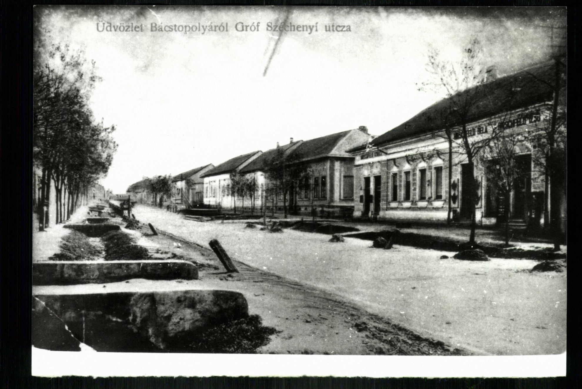 Bácstopolya; Gróf Széchenyi utca (Magyar Kereskedelmi és Vendéglátóipari Múzeum CC BY-NC-ND)