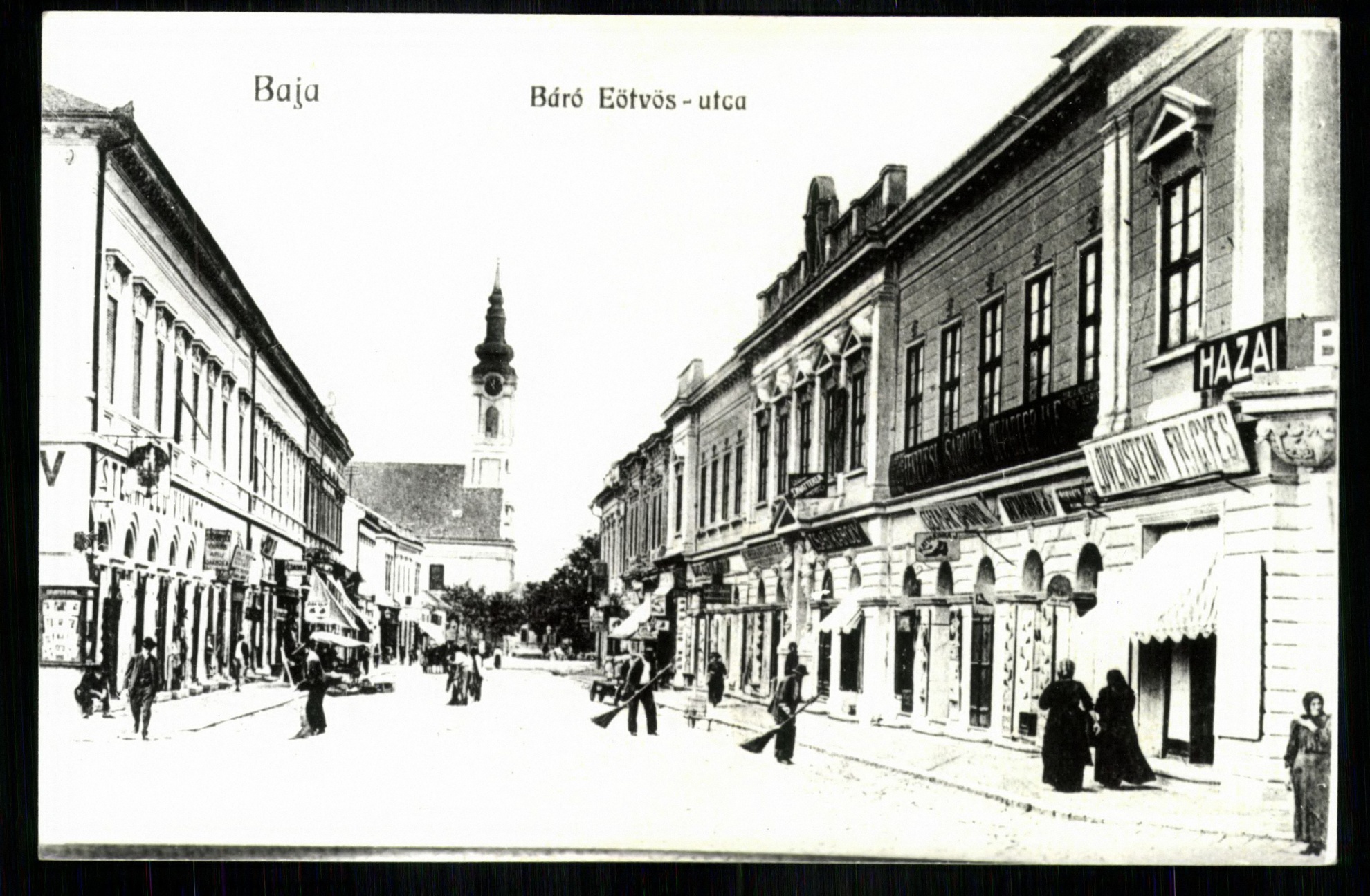 Baja; Báró Eötvös utca (Magyar Kereskedelmi és Vendéglátóipari Múzeum CC BY-NC-ND)