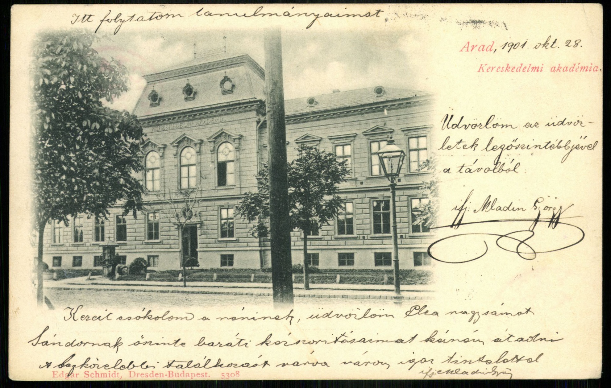Arad; Kereskedelmi Akadémia (Magyar Kereskedelmi és Vendéglátóipari Múzeum CC BY-NC-ND)