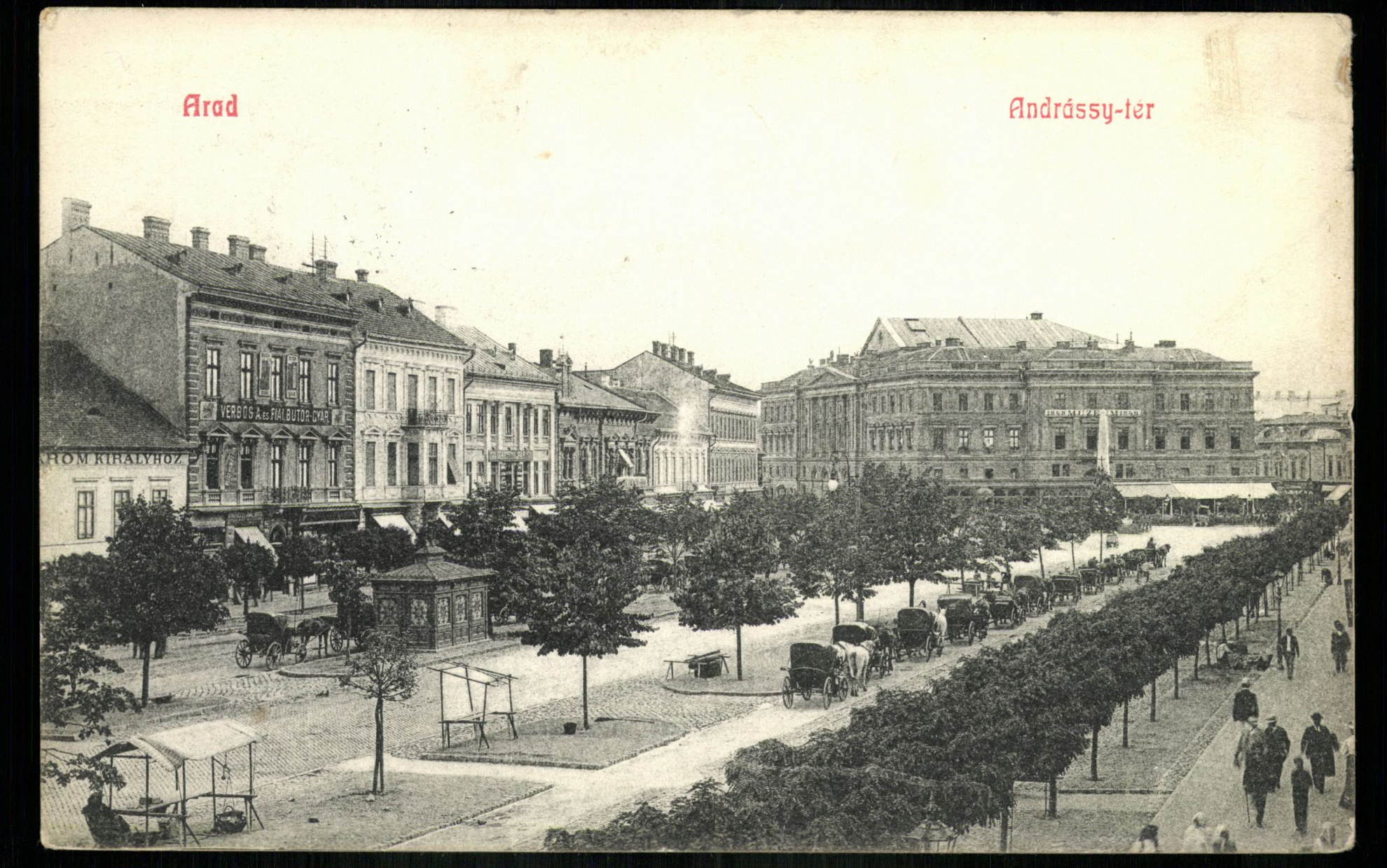 Arad; Andrássy tér (Magyar Kereskedelmi és Vendéglátóipari Múzeum CC BY-NC-ND)