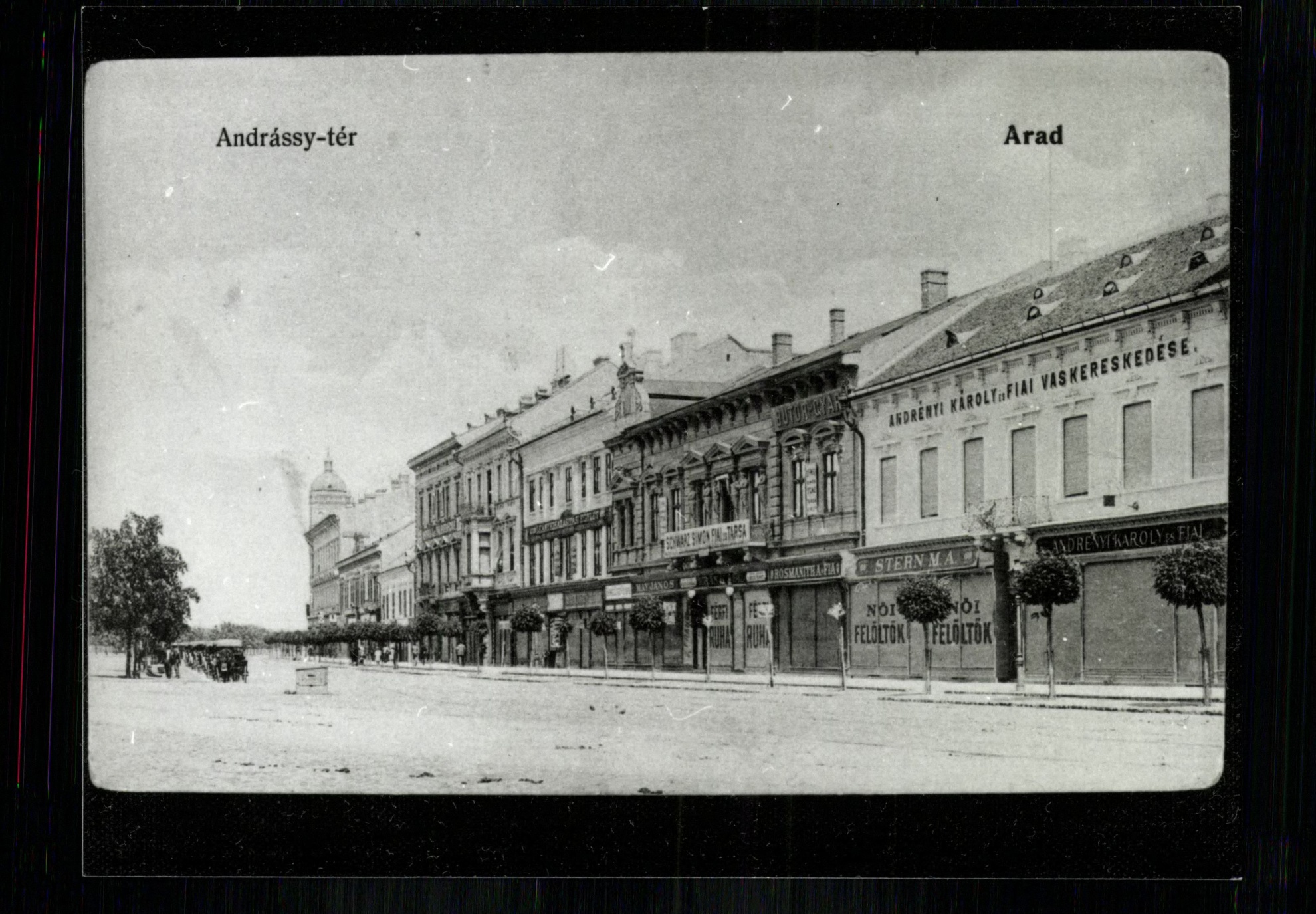 Arad; Andrássy tér (Magyar Kereskedelmi és Vendéglátóipari Múzeum CC BY-NC-ND)