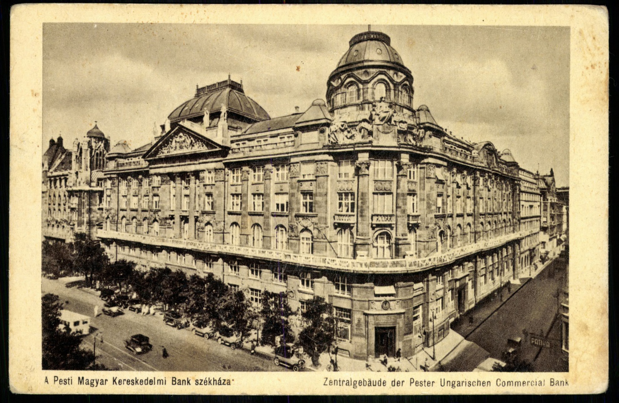 Budapest; A Pesti Magyar Kereskedelmi Bank székháza (Magyar Kereskedelmi és Vendéglátóipari Múzeum CC BY-NC-ND)