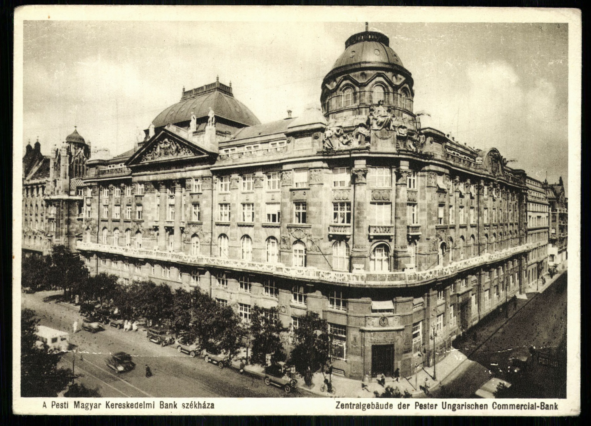 Budapest; A Pesti Magyar Kereskedelmi Bank székháza (Magyar Kereskedelmi és Vendéglátóipari Múzeum CC BY-NC-ND)