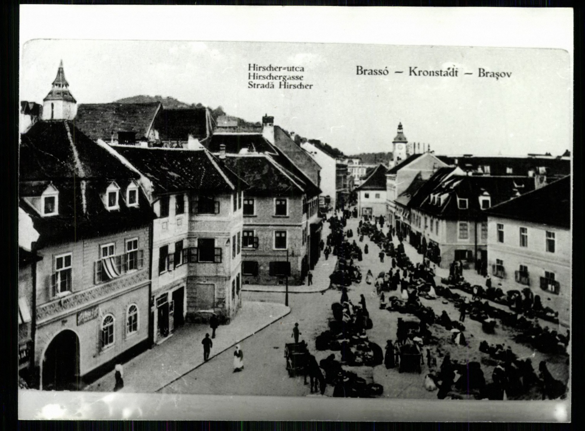 Brassó; Hirscher utca (Magyar Kereskedelmi és Vendéglátóipari Múzeum CC BY-NC-ND)