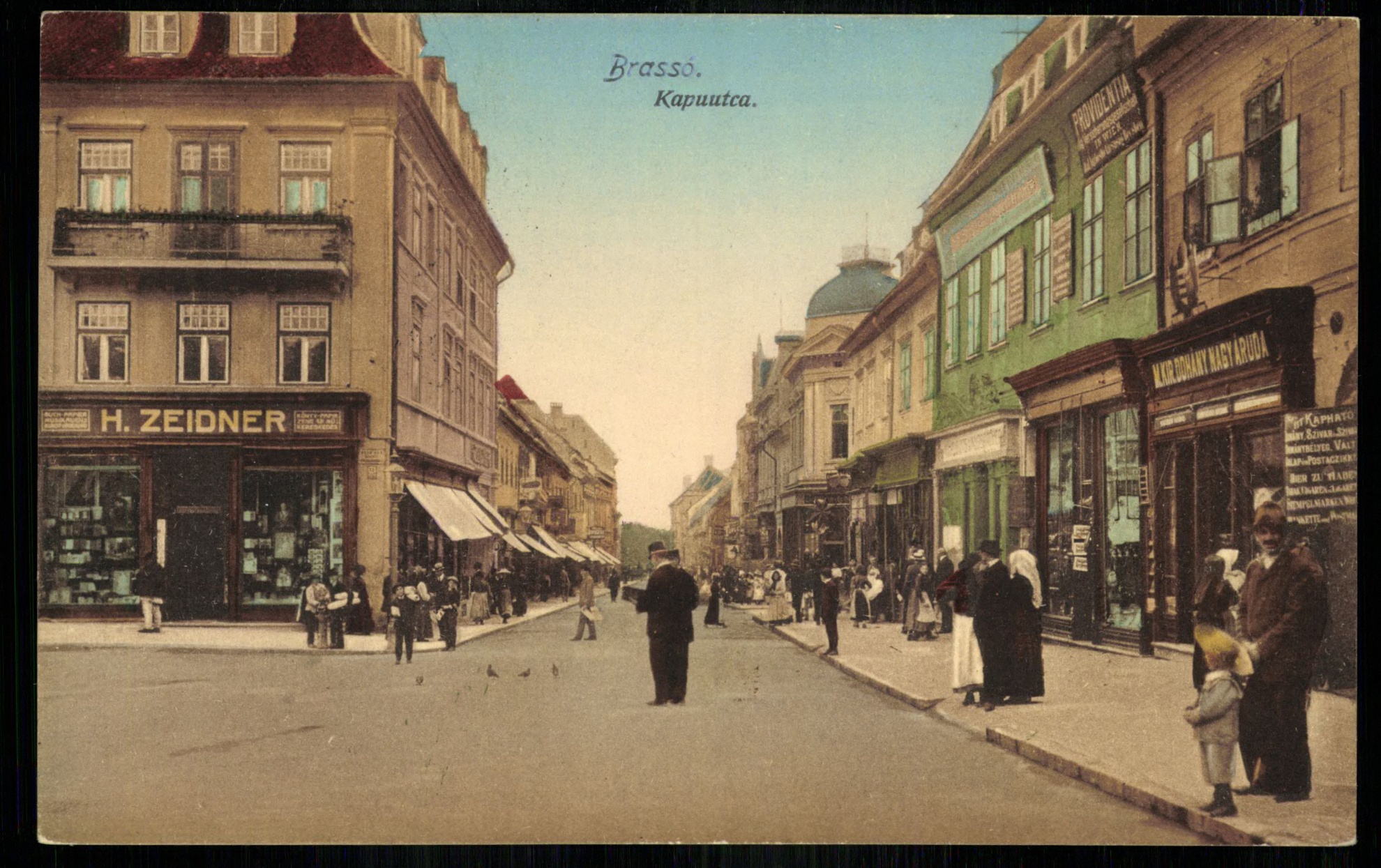 Brassó; Kapu utca (Magyar Kereskedelmi és Vendéglátóipari Múzeum CC BY-NC-ND)