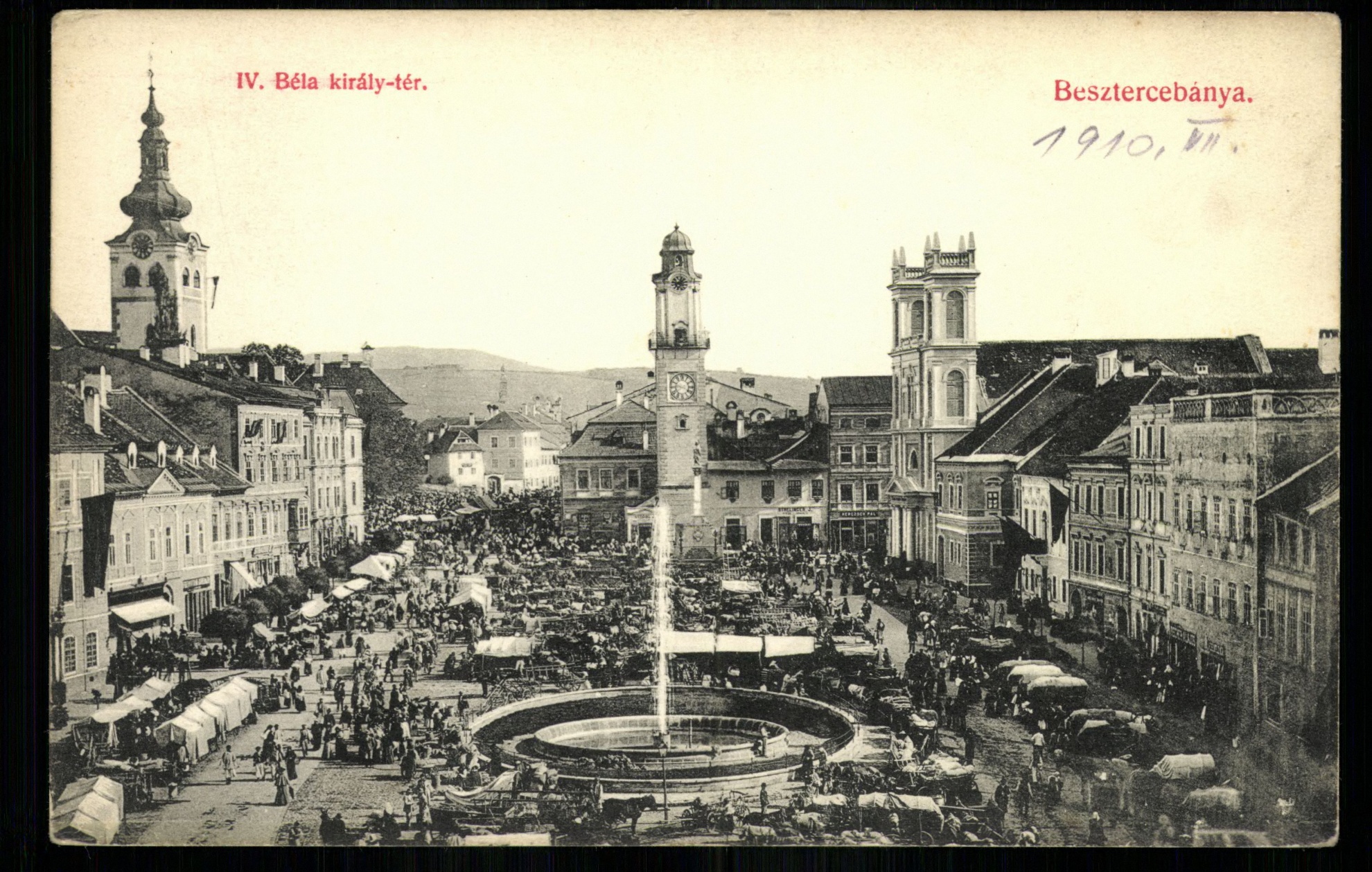 Besztercebánya; IV. Béla király tér (Magyar Kereskedelmi és Vendéglátóipari Múzeum CC BY-NC-ND)