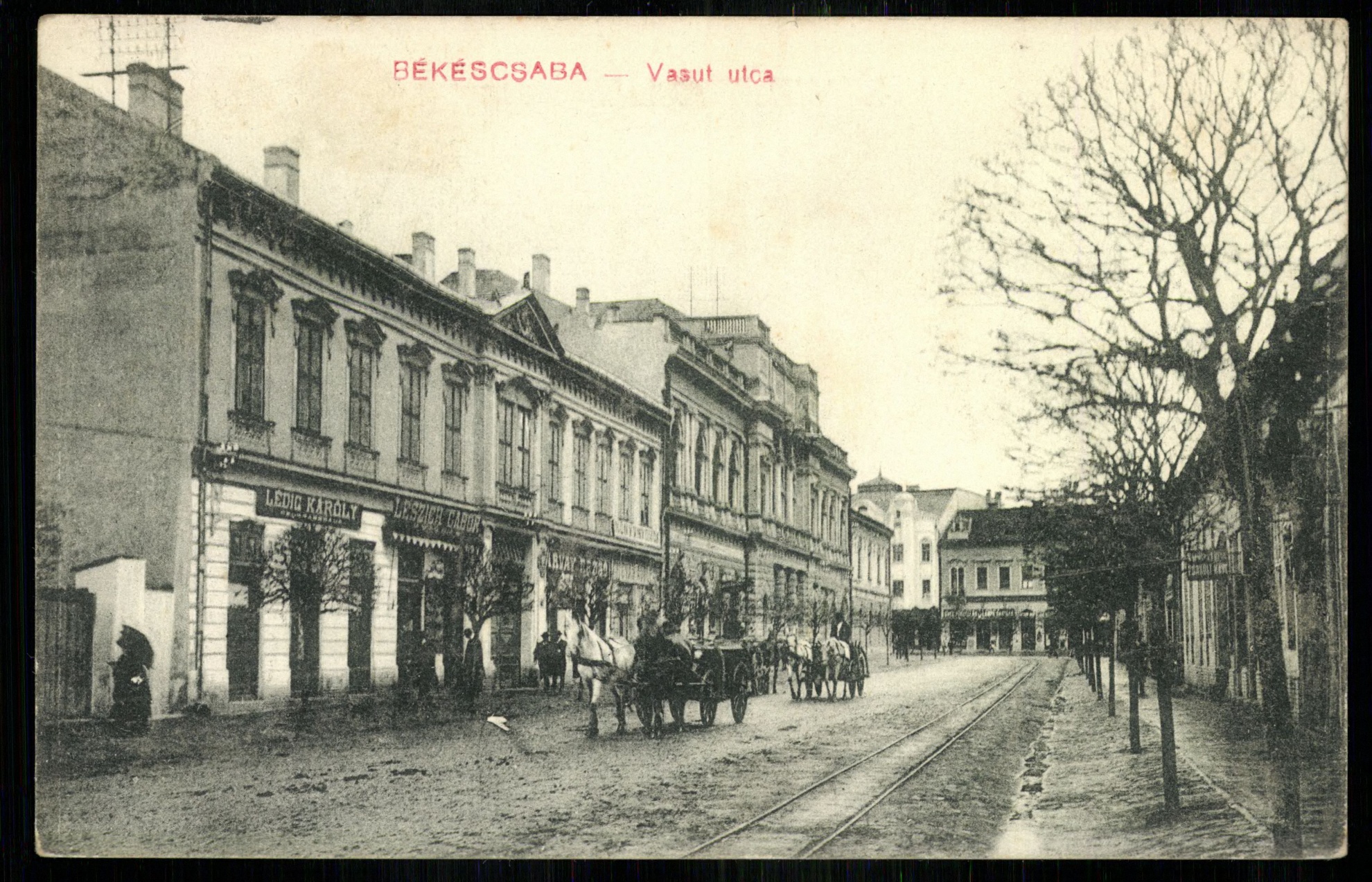 Békéscsaba; Vasút utca (Magyar Kereskedelmi és Vendéglátóipari Múzeum CC BY-NC-ND)
