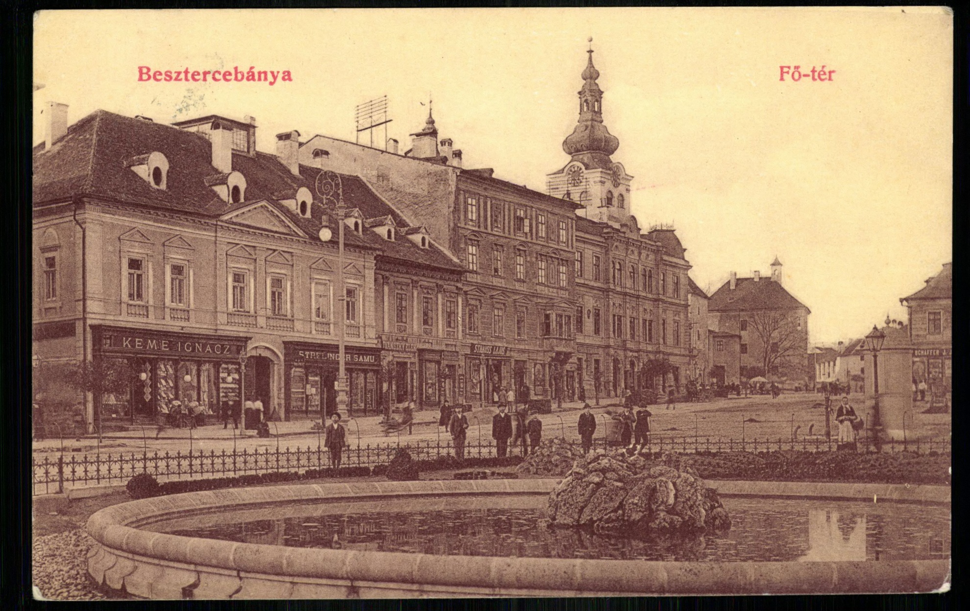 Besztercebánya; Főtér (Magyar Kereskedelmi és Vendéglátóipari Múzeum CC BY-NC-ND)