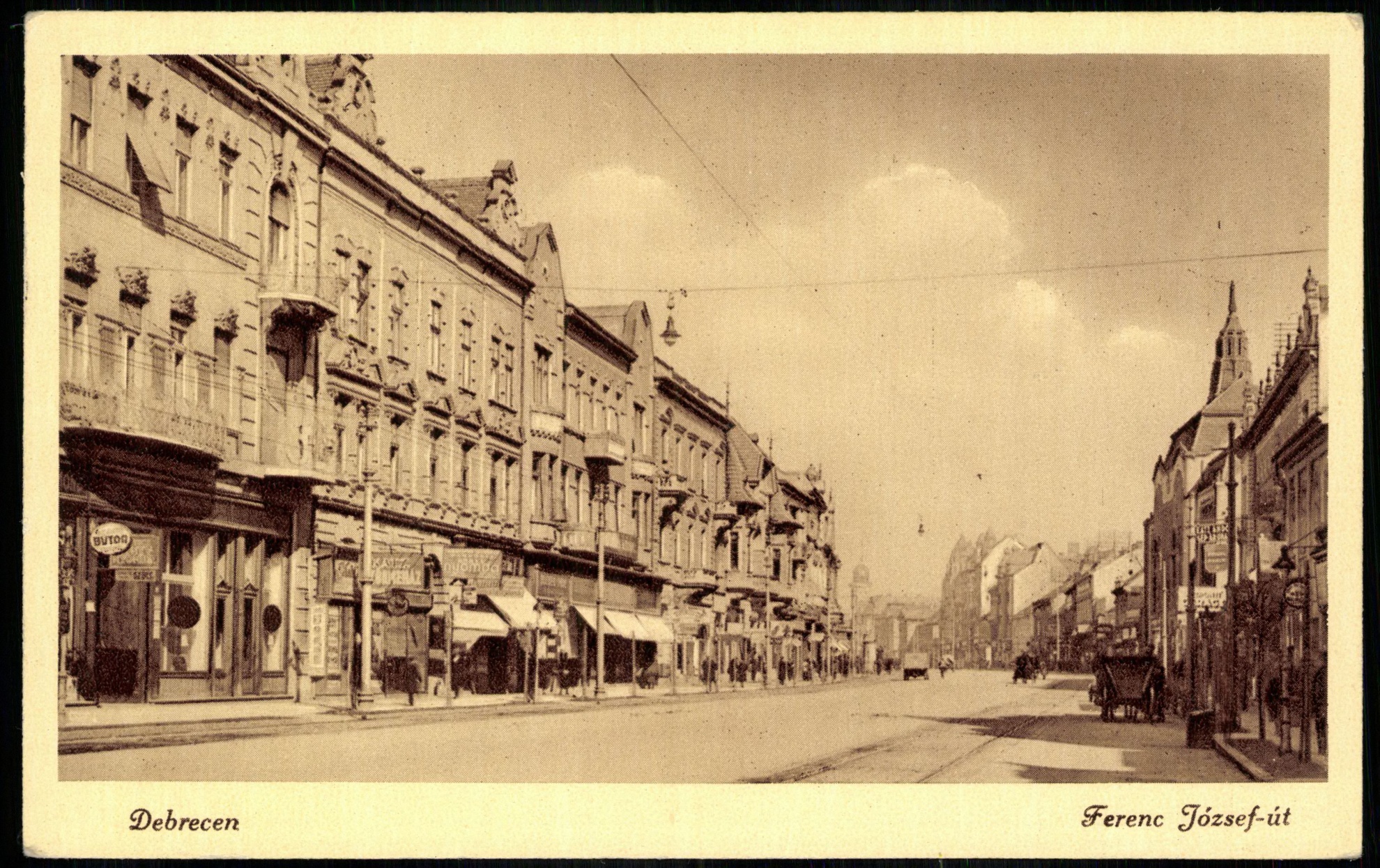 Debrecen; Ferenc József út (Magyar Kereskedelmi és Vendéglátóipari Múzeum CC BY-NC-ND)
