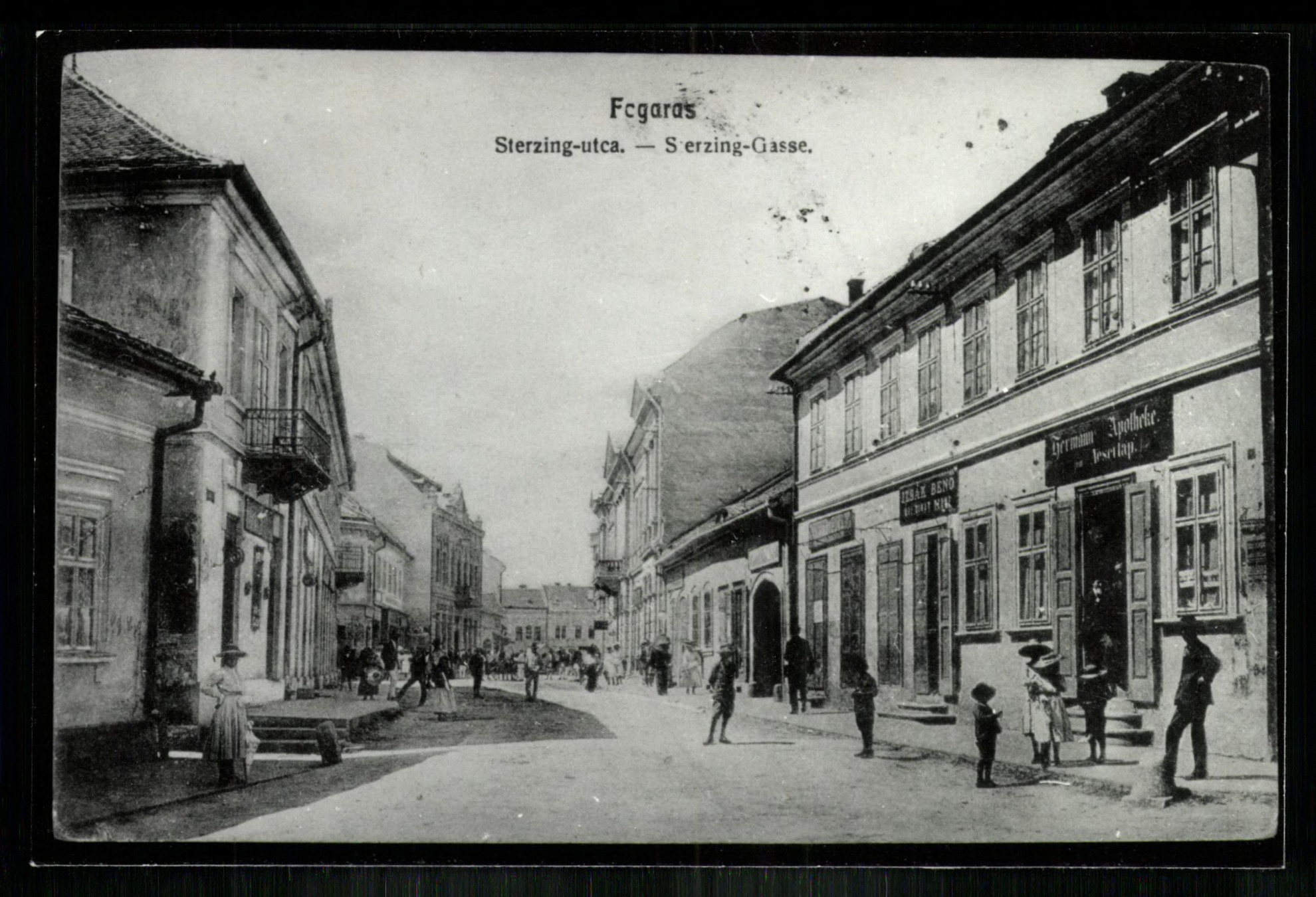 Fogaras; Sterzing utca (Magyar Kereskedelmi és Vendéglátóipari Múzeum CC BY-NC-ND)