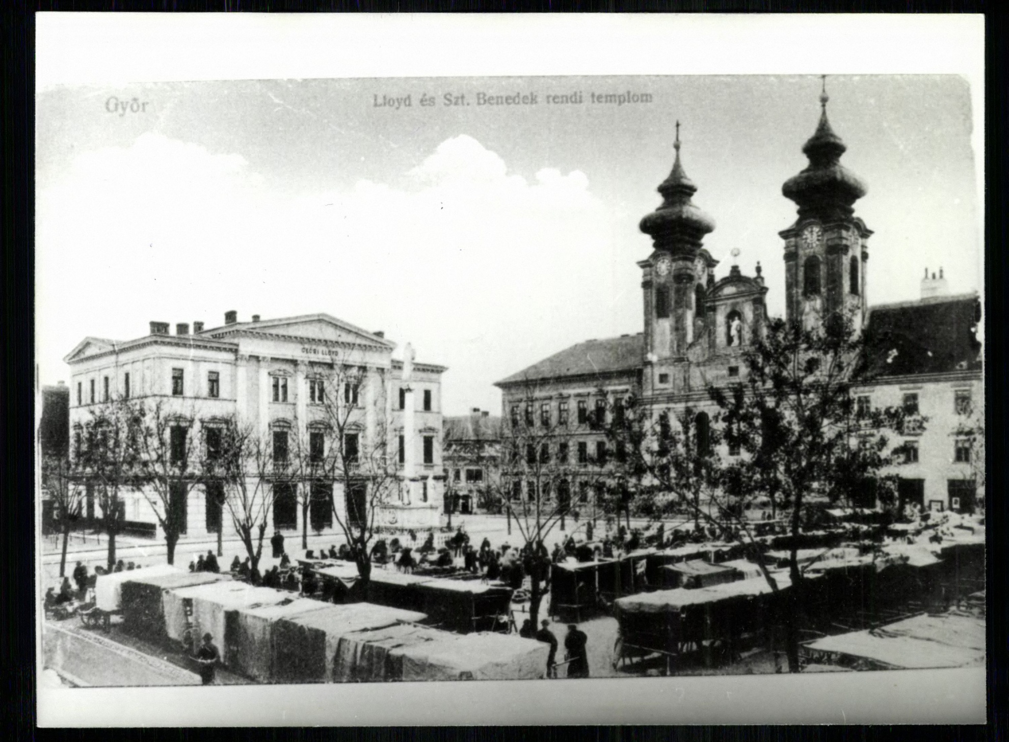 Győr; Lloyd és Szt. Benedek rendi templom (Magyar Kereskedelmi és Vendéglátóipari Múzeum CC BY-NC-ND)