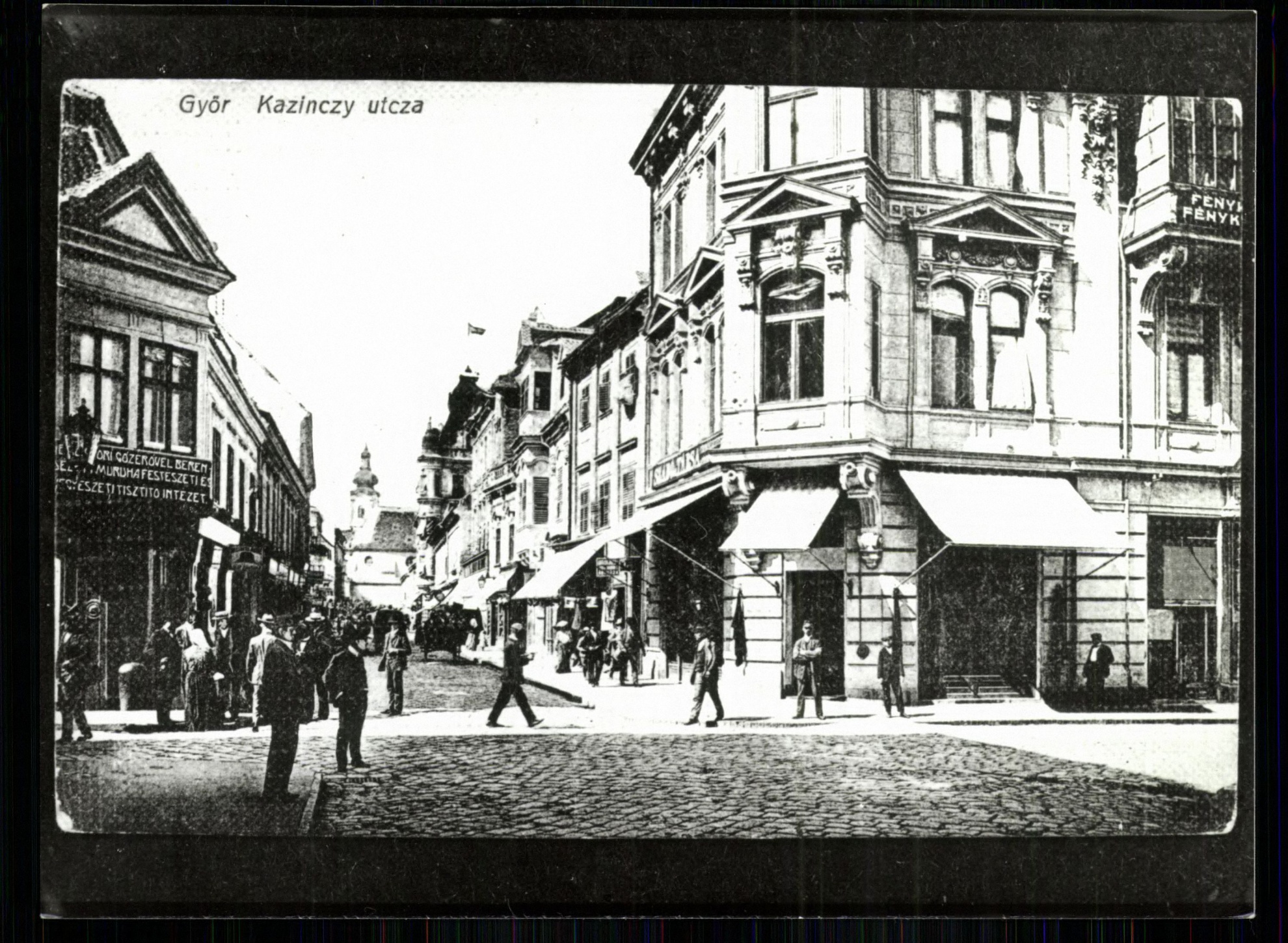 Győr; Kazinczy utca (Magyar Kereskedelmi és Vendéglátóipari Múzeum CC BY-NC-ND)