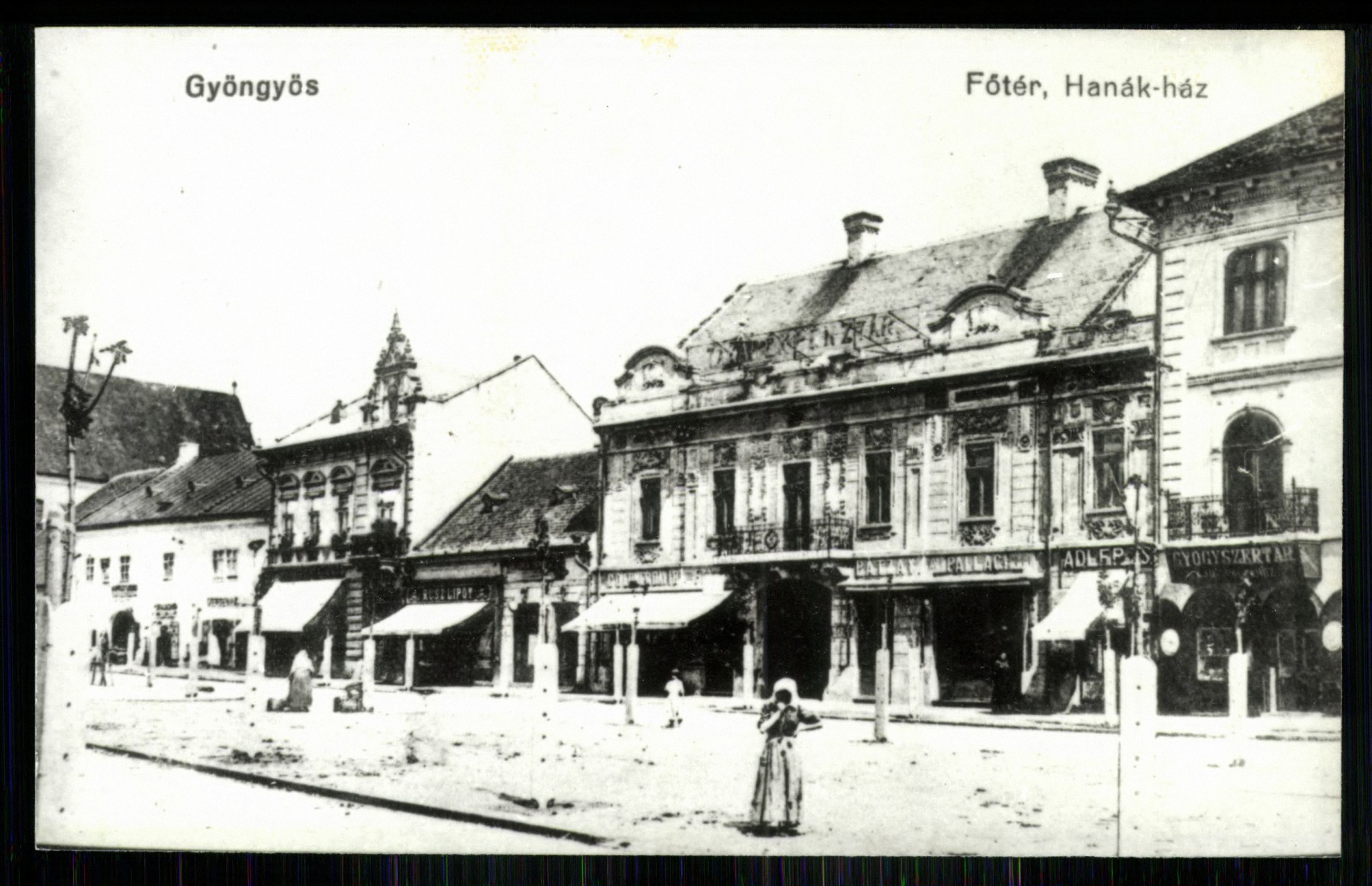 Gyöngyös; Főtér, Hanák-ház (Magyar Kereskedelmi és Vendéglátóipari Múzeum CC BY-NC-ND)