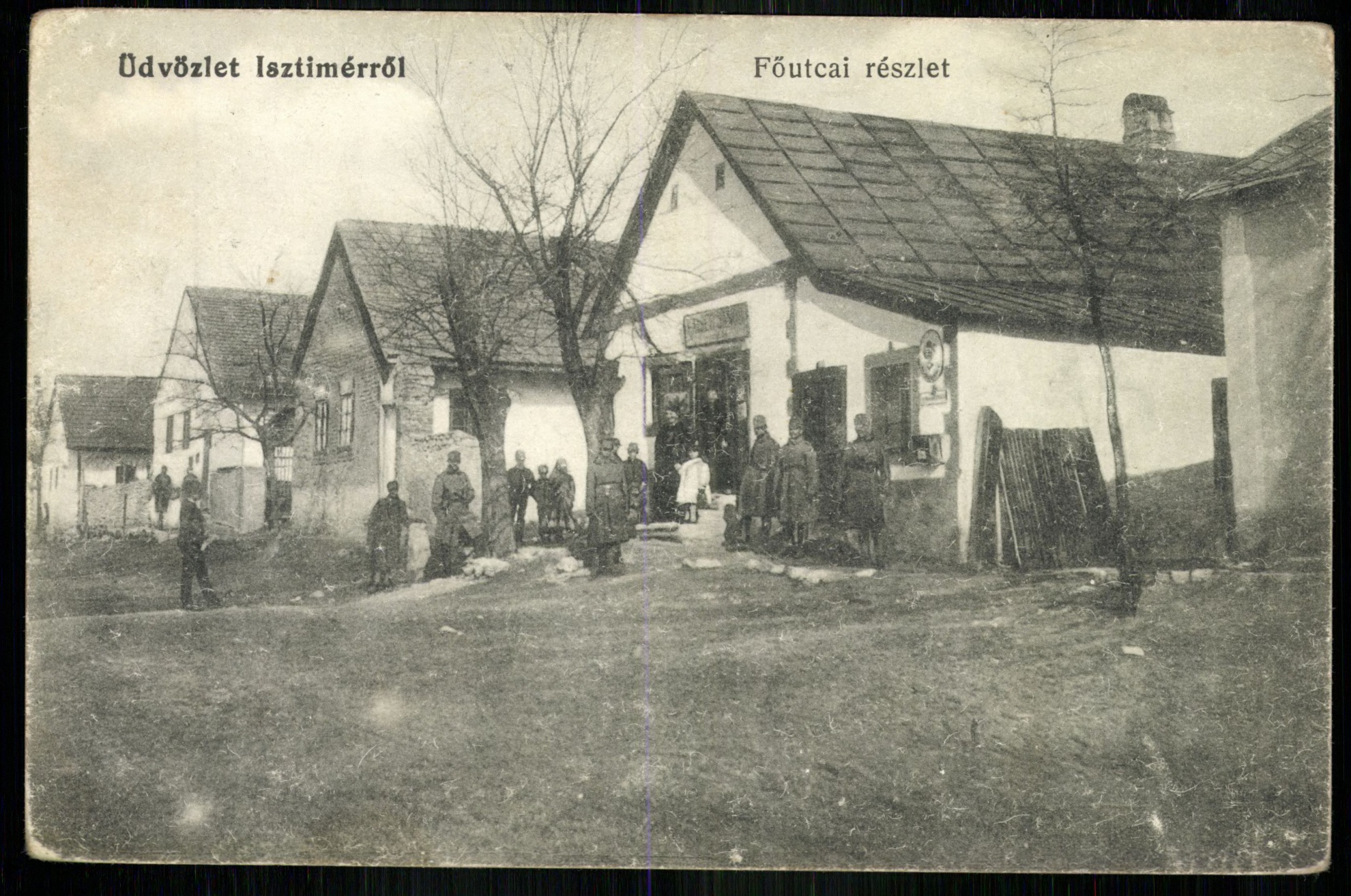 Isztimér; fFő utcai részlet (Magyar Kereskedelmi és Vendéglátóipari Múzeum CC BY-NC-ND)
