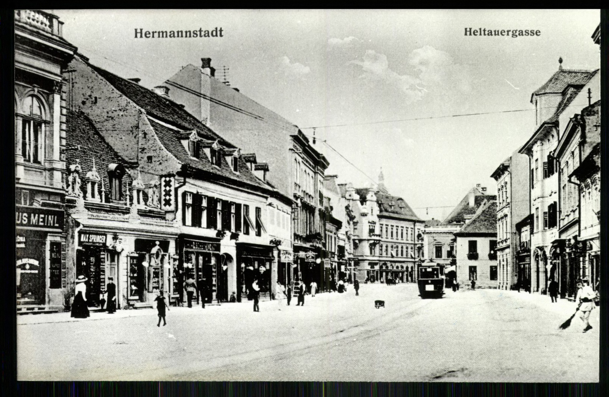 Hermannstadt; Heltauergasse (Magyar Kereskedelmi és Vendéglátóipari Múzeum CC BY-NC-ND)