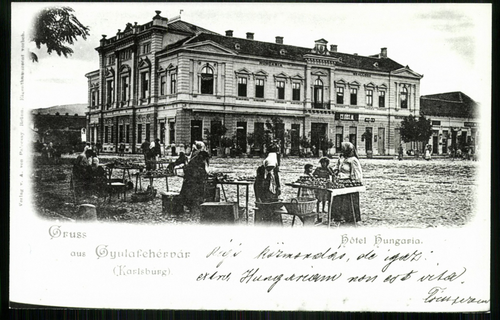 Gyulafehérvár; Hotel Hungária (Magyar Kereskedelmi és Vendéglátóipari Múzeum CC BY-NC-ND)