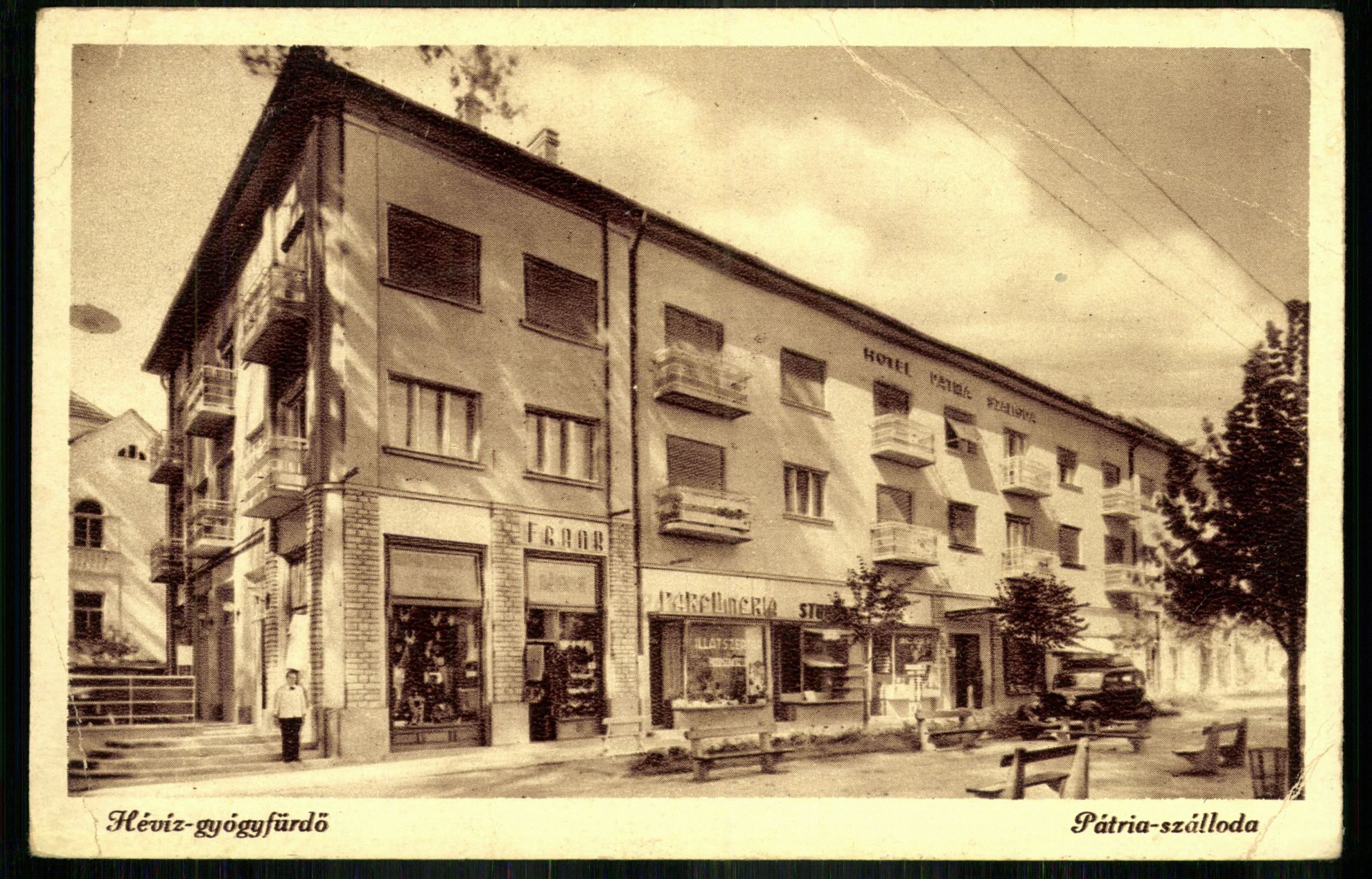 Hévízgyógyfürdő; Pátria szálloda (Magyar Kereskedelmi és Vendéglátóipari Múzeum CC BY-NC-ND)