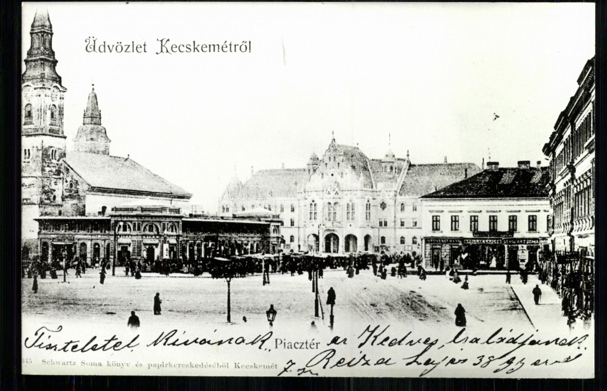 Kecskemét; Piac tér (Magyar Kereskedelmi és Vendéglátóipari Múzeum CC BY-NC-ND)