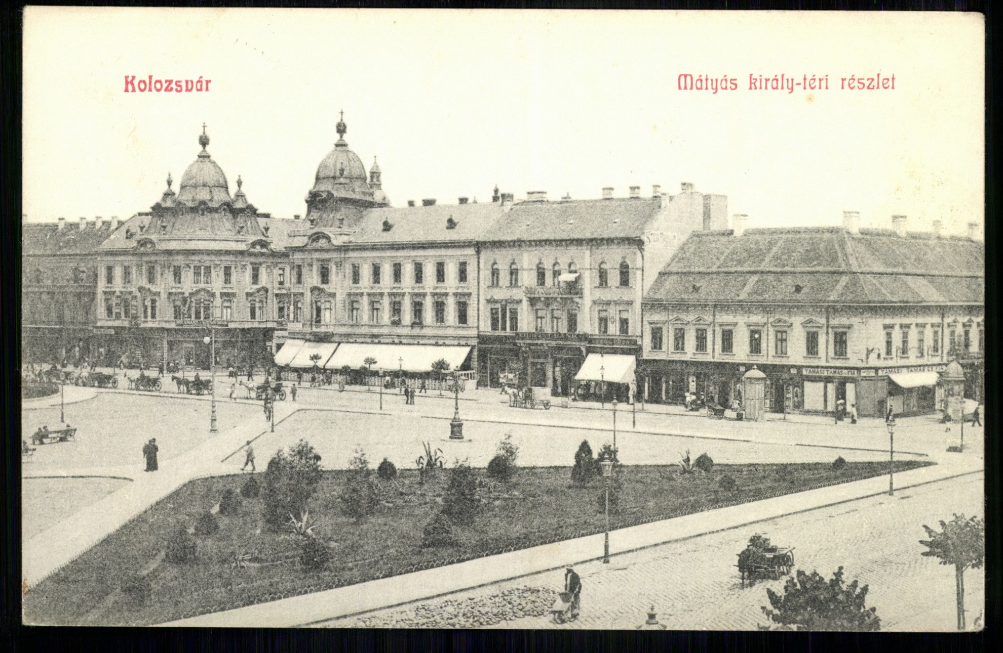 Kolozsvár; Mátyás király téri részlet (Magyar Kereskedelmi és Vendéglátóipari Múzeum CC BY-NC-ND)