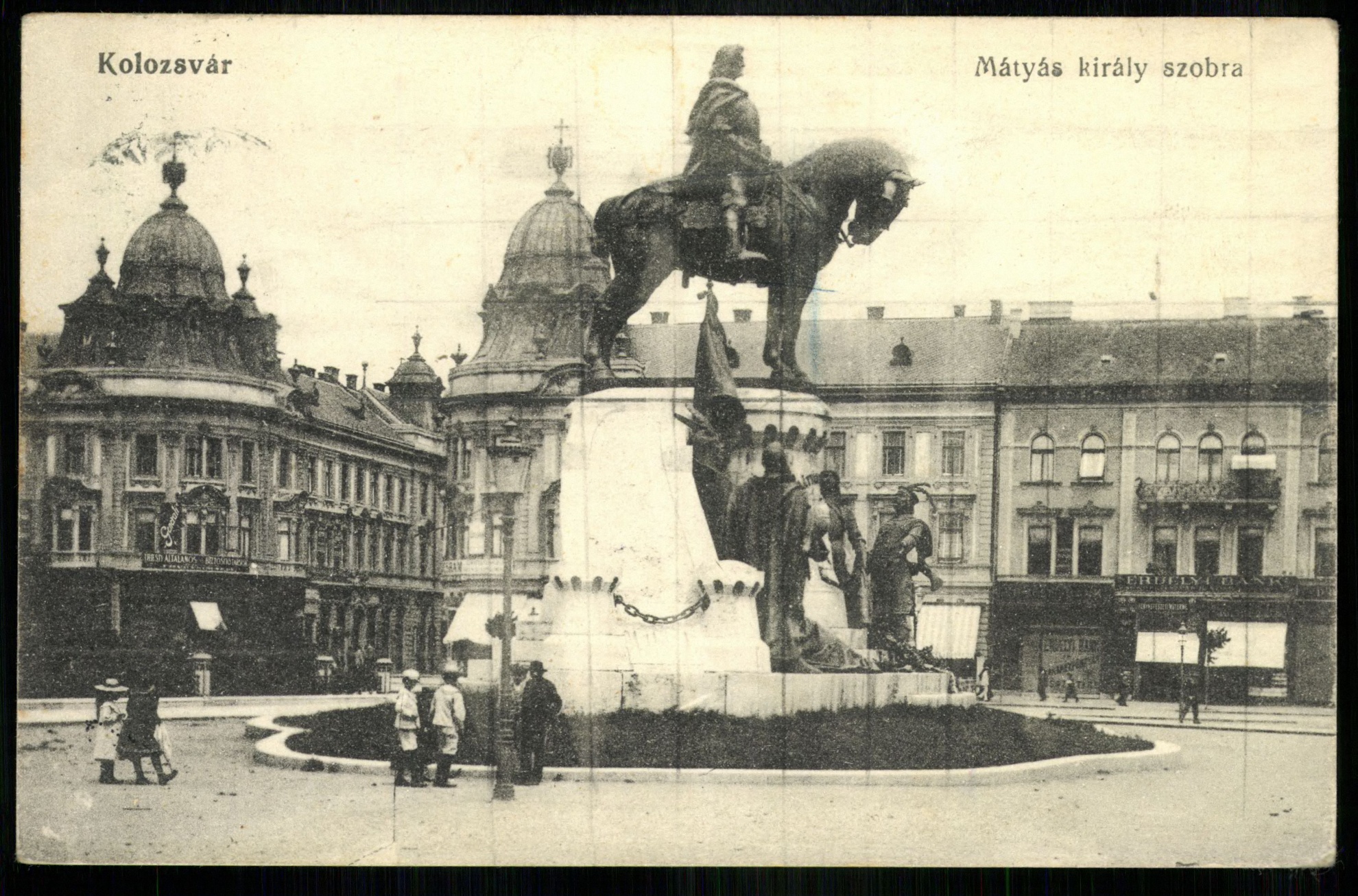Kolozsvár; Mátyás király szobra (Magyar Kereskedelmi és Vendéglátóipari Múzeum CC BY-NC-ND)