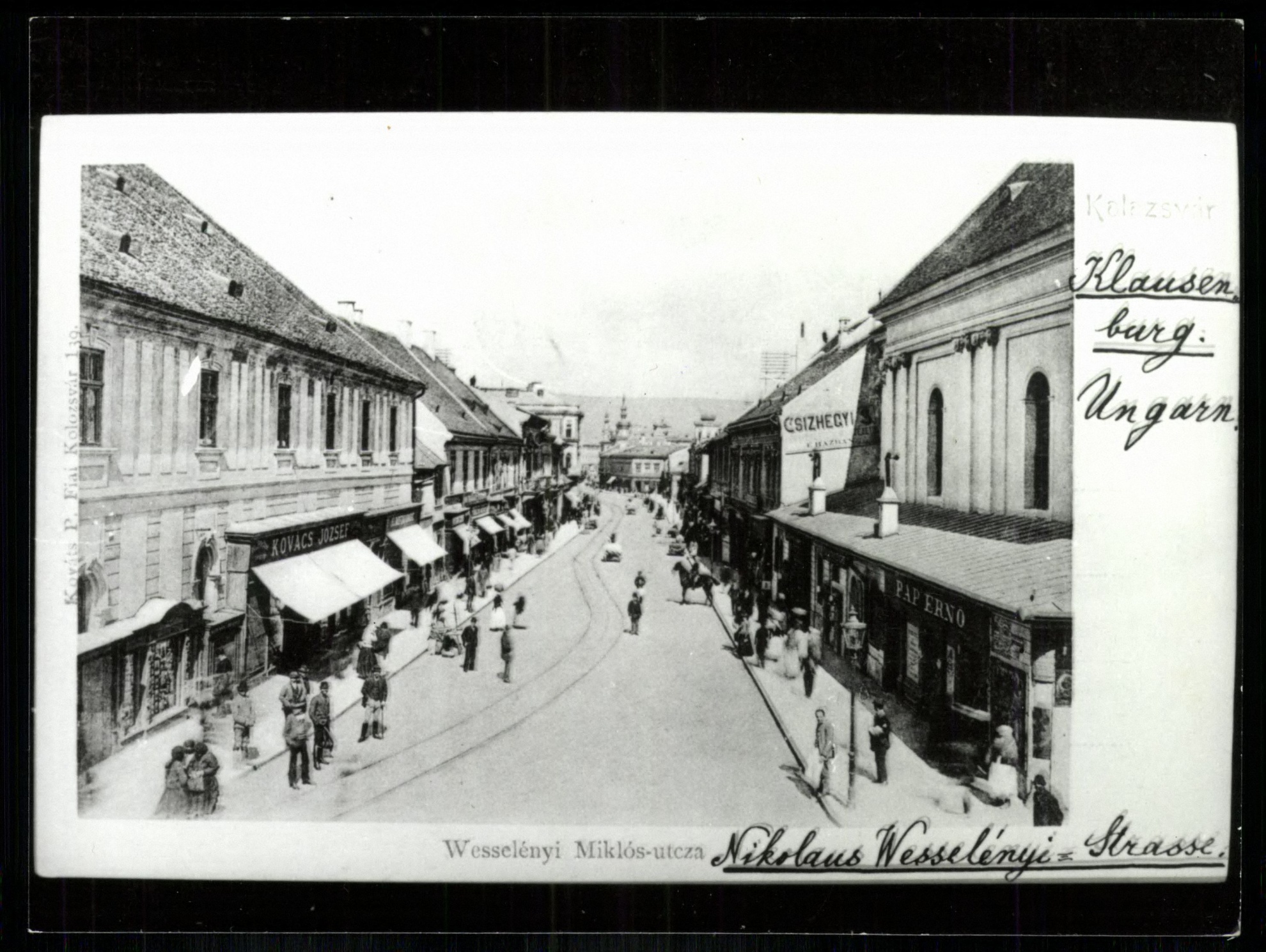 Kolozsvár; Wesselényi Miklós utca (Magyar Kereskedelmi és Vendéglátóipari Múzeum CC BY-NC-ND)