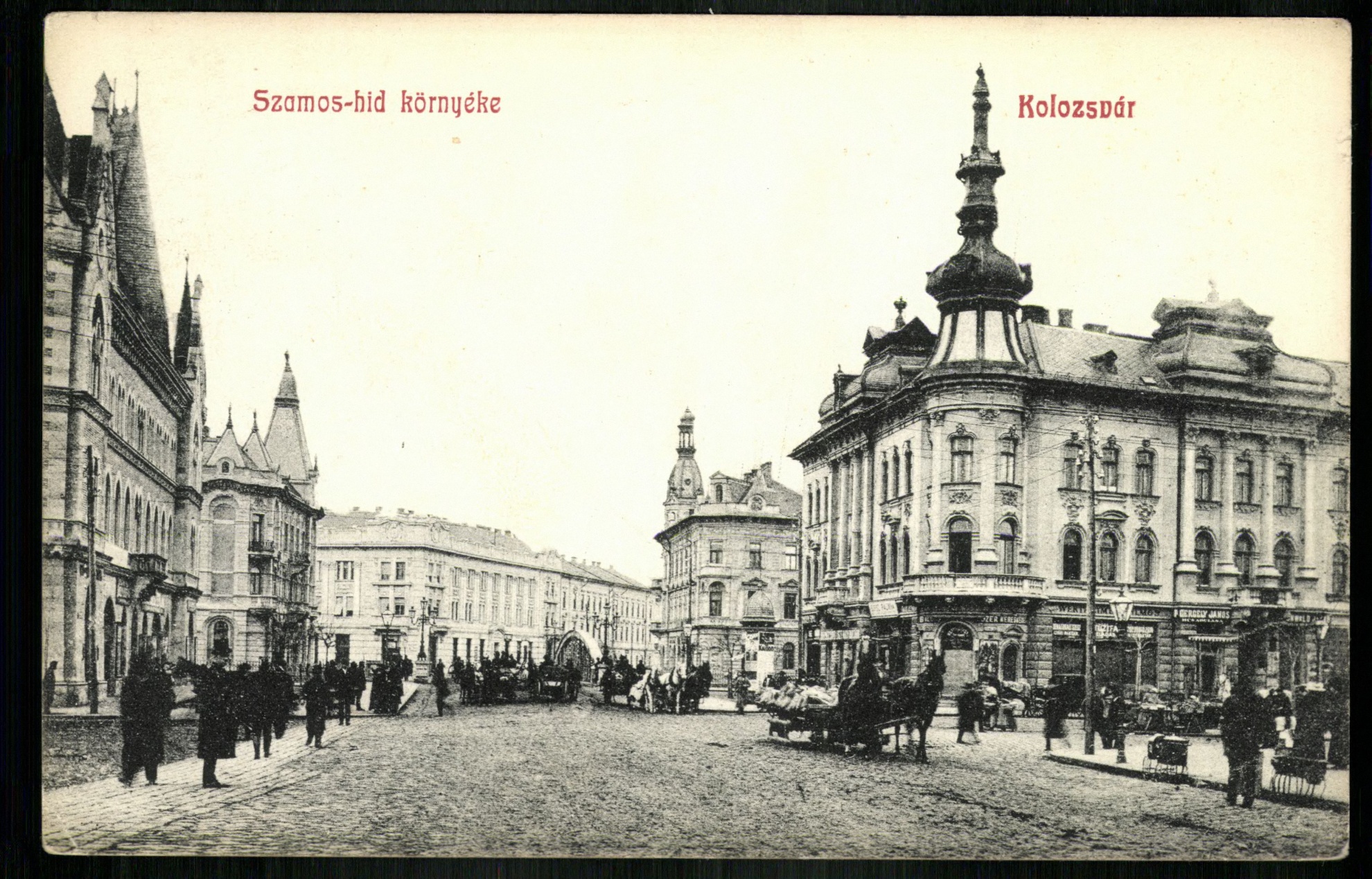Kolozsvár; Szamos híd környéke (Magyar Kereskedelmi és Vendéglátóipari Múzeum CC BY-NC-ND)