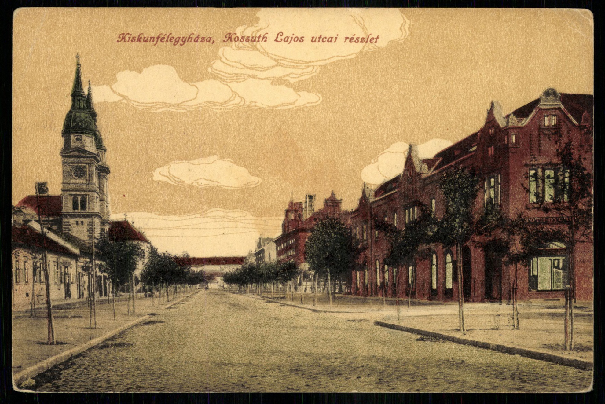 Kiskunfélegyháza; Kossuth Lajos utcai részlet (Magyar Kereskedelmi és Vendéglátóipari Múzeum CC BY-NC-ND)
