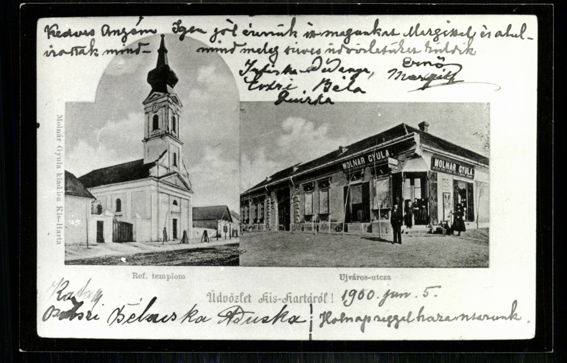 Kisharta; Református templom; Újváros utca (Magyar Kereskedelmi és Vendéglátóipari Múzeum CC BY-NC-ND)