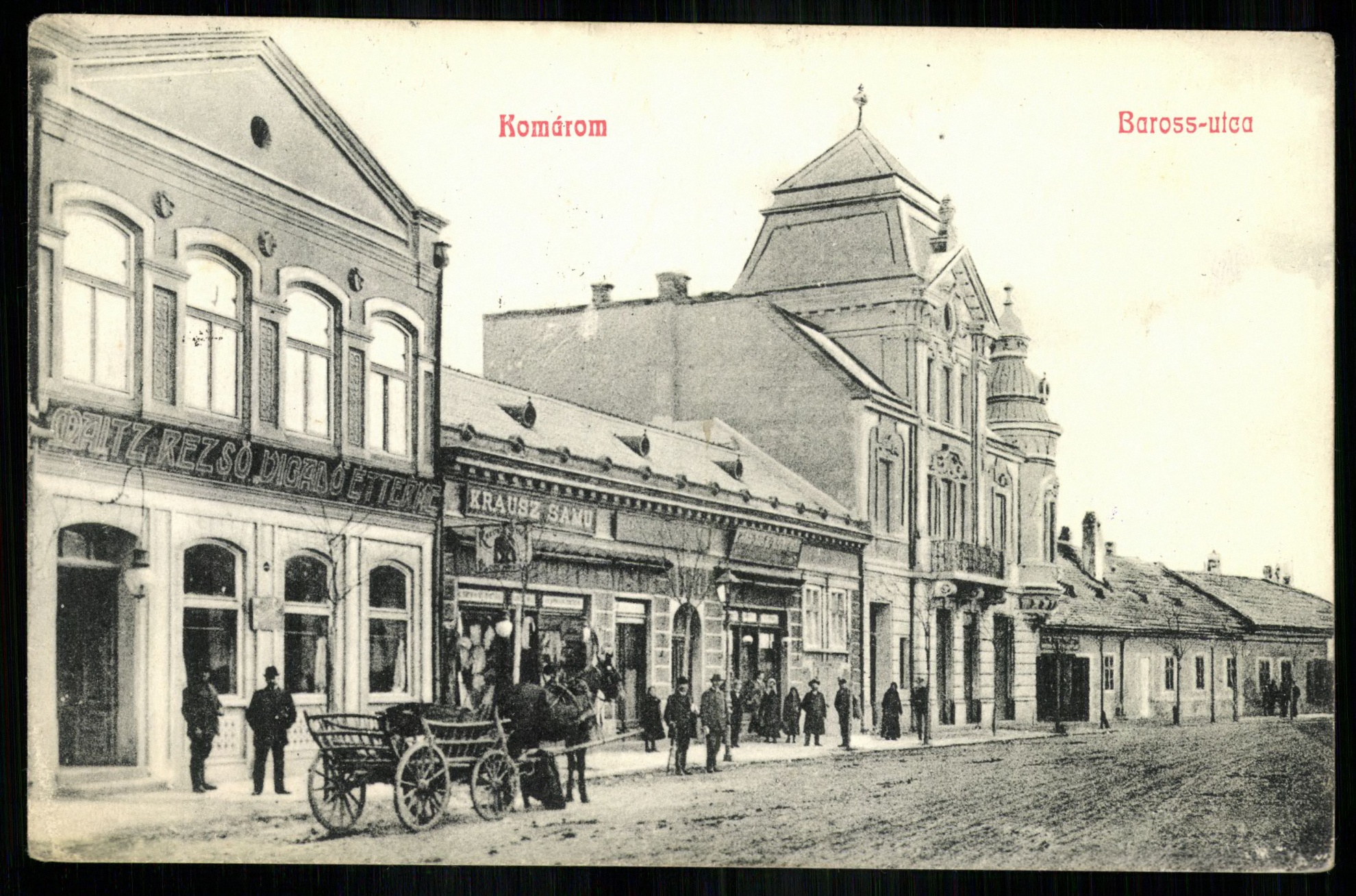 Komárom; Baross utca (Magyar Kereskedelmi és Vendéglátóipari Múzeum CC BY-NC-ND)