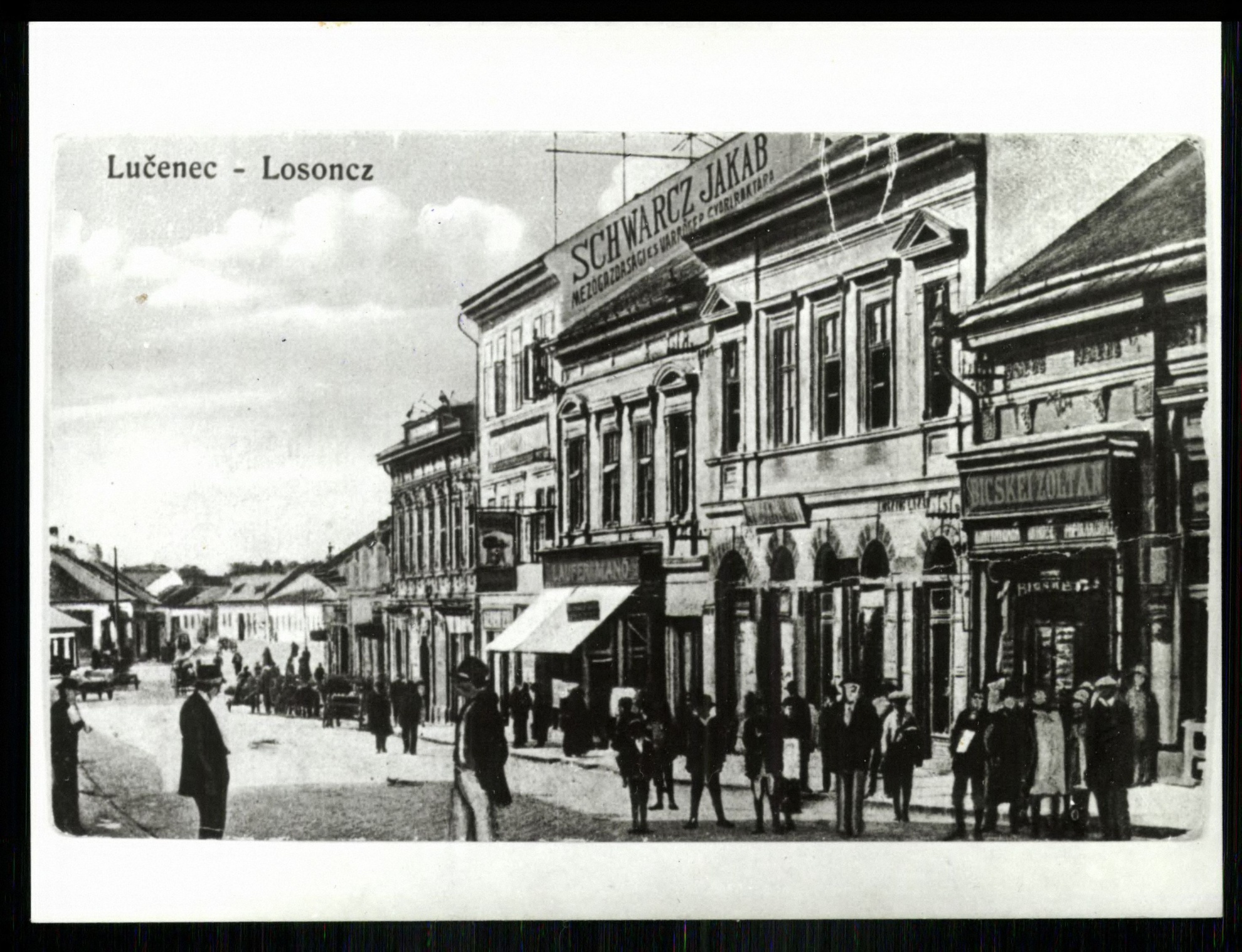 Losonc; Városkép (Magyar Kereskedelmi és Vendéglátóipari Múzeum CC BY-NC-ND)