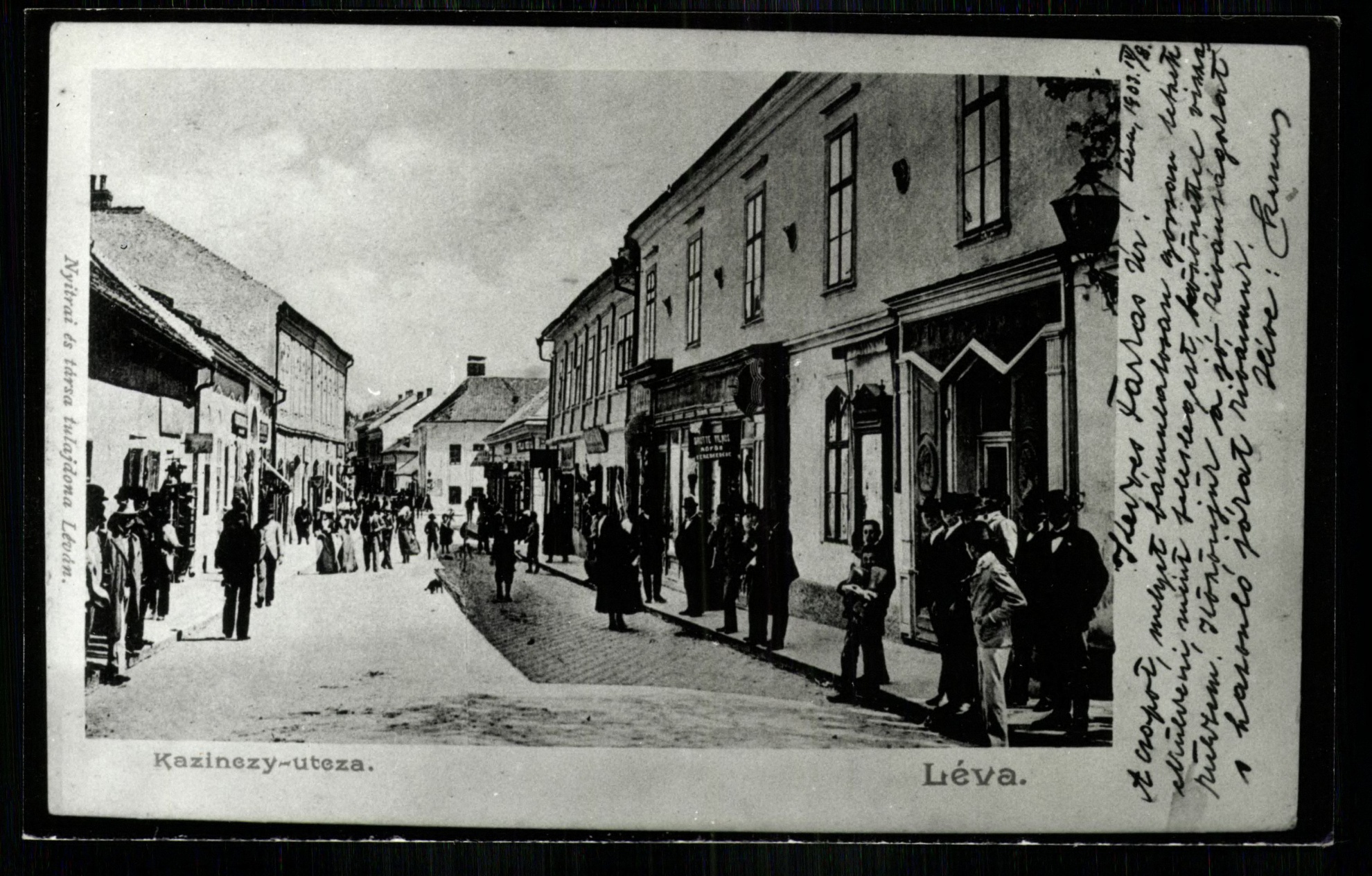 Léva; Kazinczy utca (Magyar Kereskedelmi és Vendéglátóipari Múzeum CC BY-NC-ND)